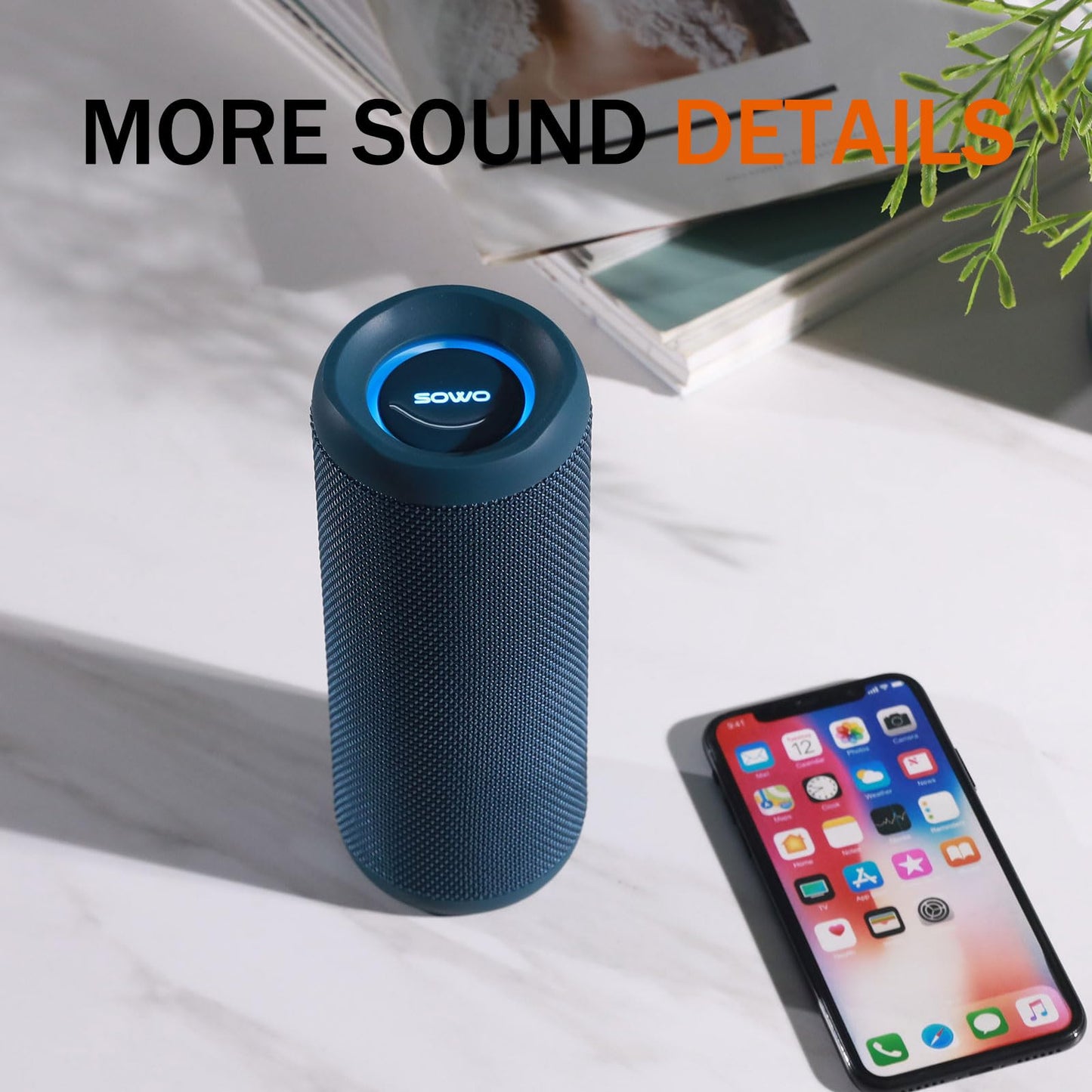 Wireless Portable Speaker IPX7 Waterproof 25W Stereo Sound