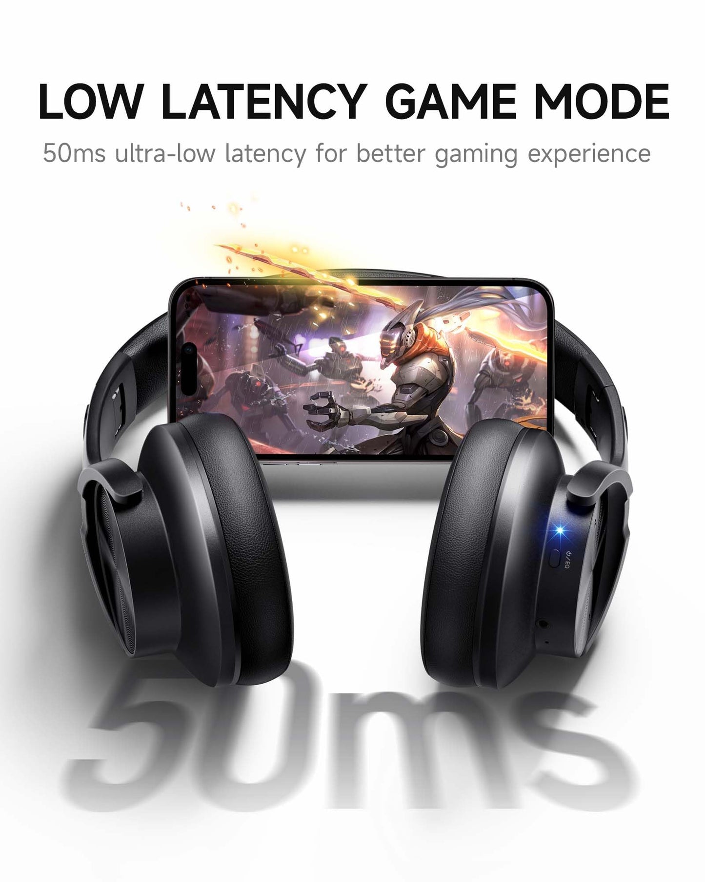 Picun B8 Bluetooth Headphones 120H Playtime With 3 EQ Modes