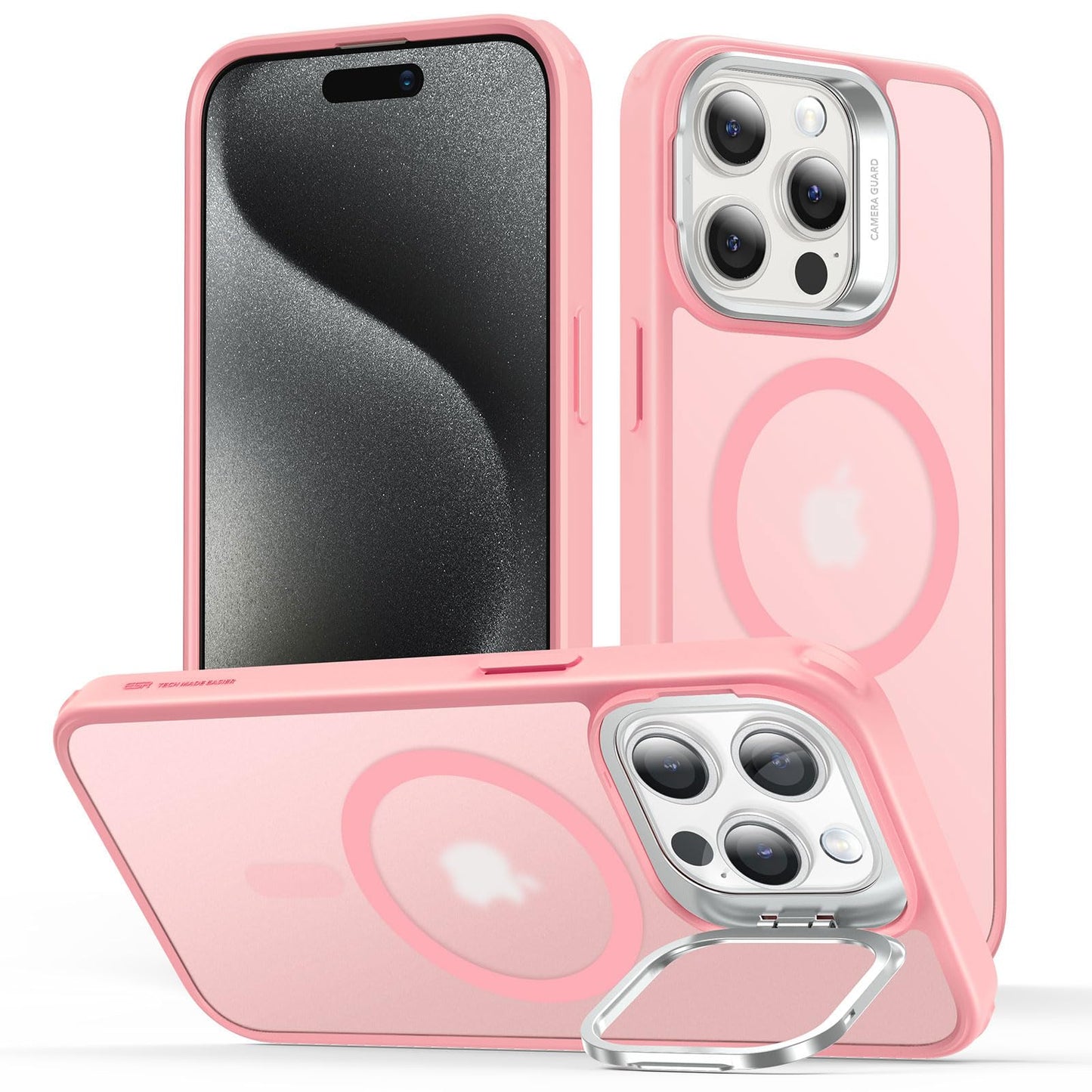 Military-Grade iPhone 16 Pro Max Case with Built-in Stand