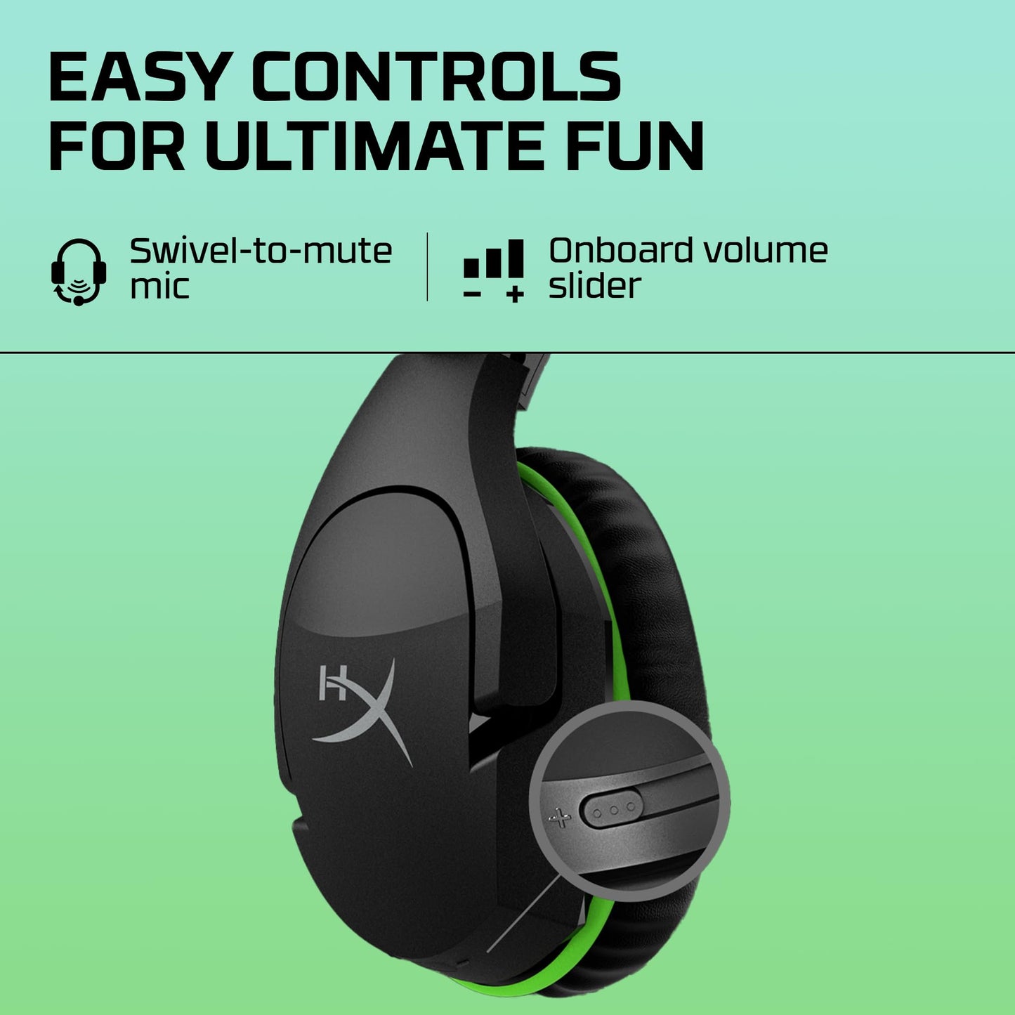 Xbox के लिए HyperX CloudX स्टिंगर कोर वायरलेस गेमिंग हेडसेट