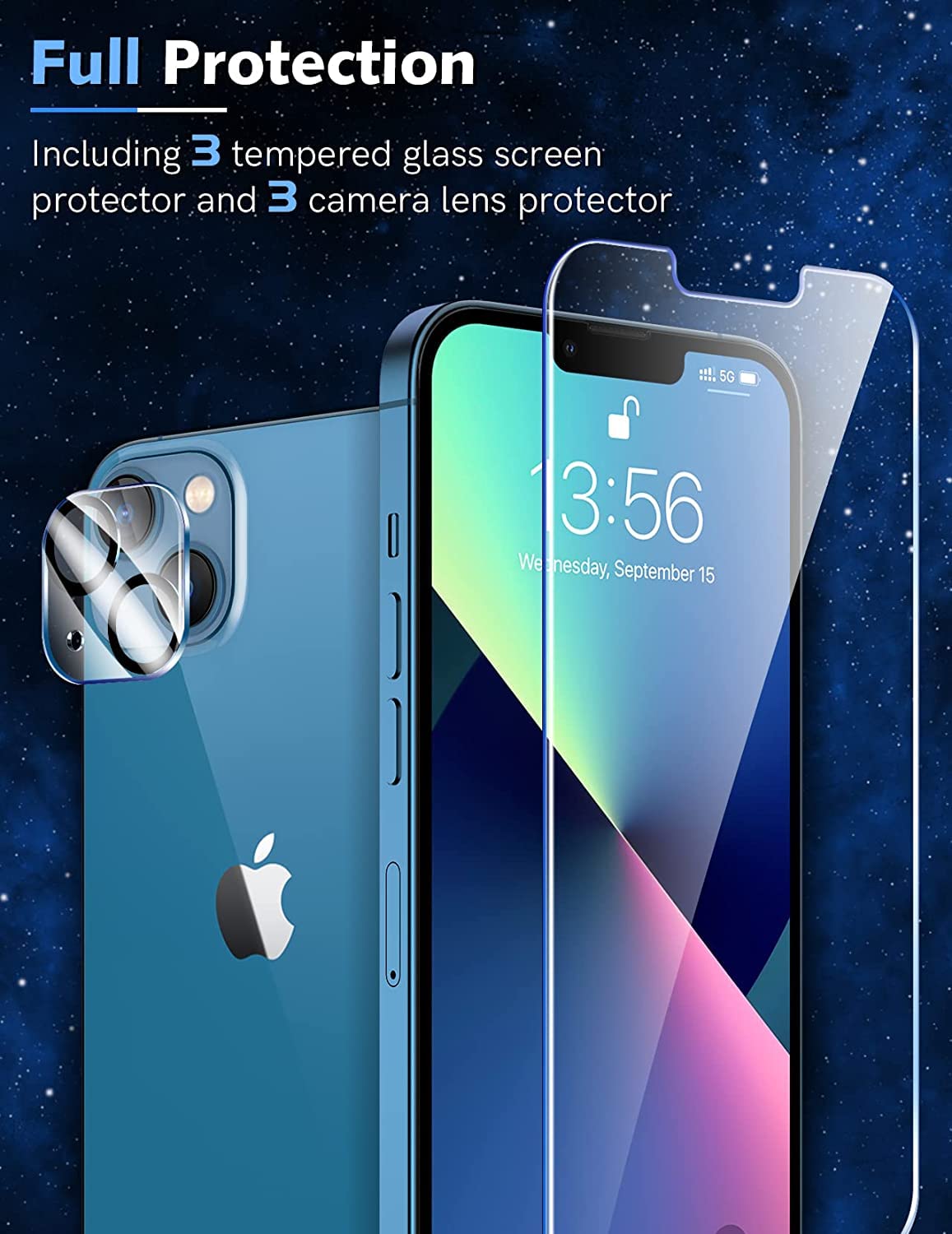LK 2 Tempered Glass Screen Protector For iPhone 17 Pro Max