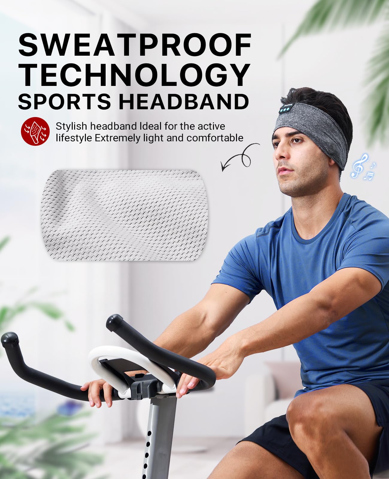 Perytong Sleep Headphones Wireless Bluetooth Headband