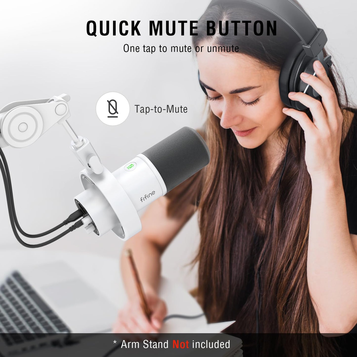 FIFINE Dynamic Microphone XLR USB Podcast Studio Mic