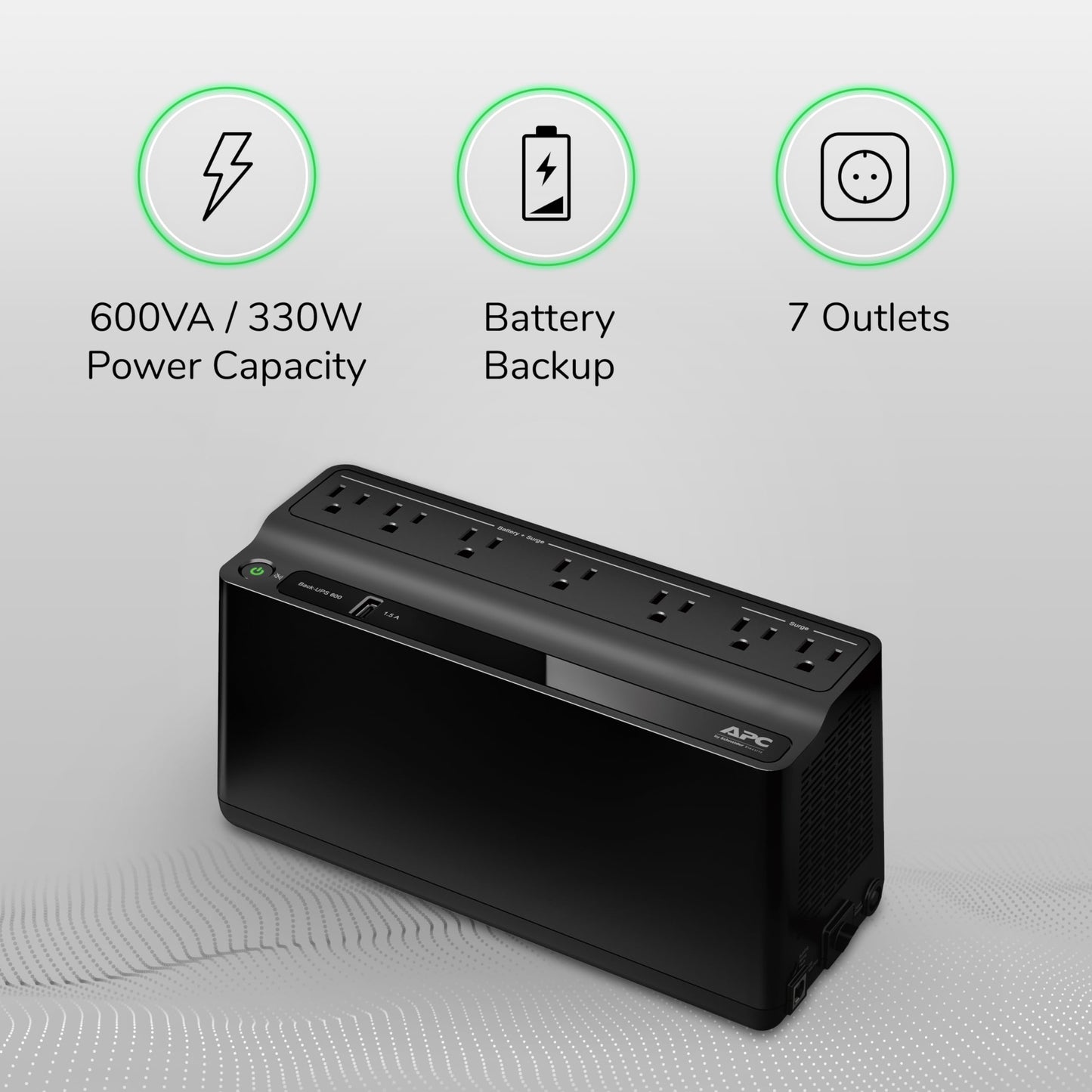 APC BE600M1 UPS Battery Backup For Reliable Power Supply