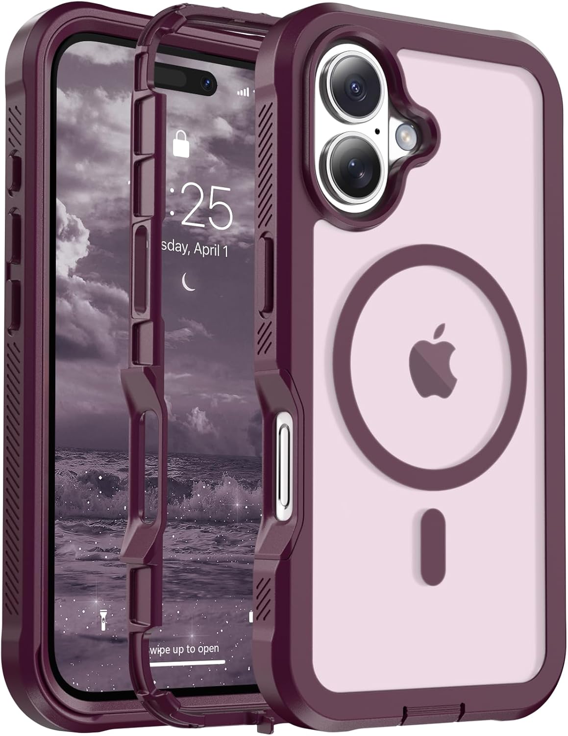 Rose 6.5 Inch iPhone Air MagSafe Case Heavy Duty Shield