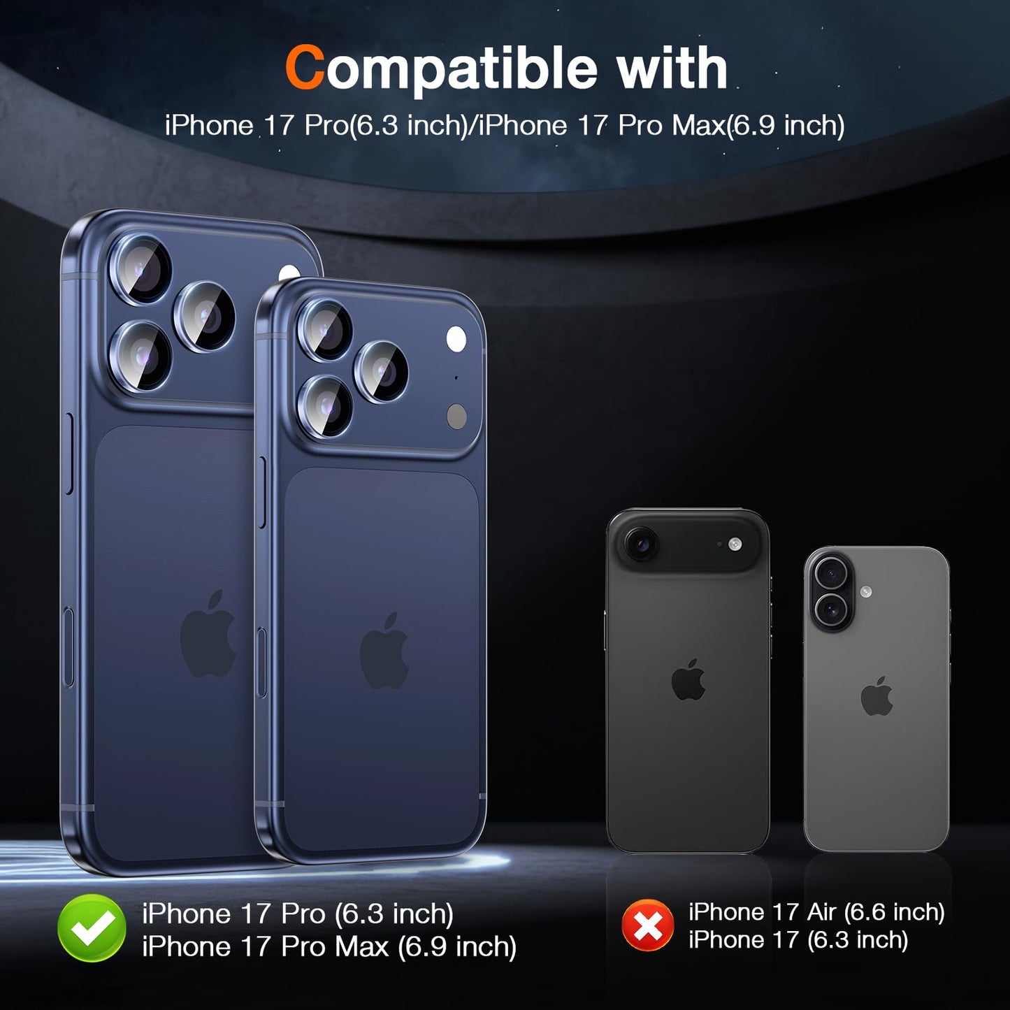 LK 2 Tempered Glass Screen Protector For iPhone 17 Pro Max