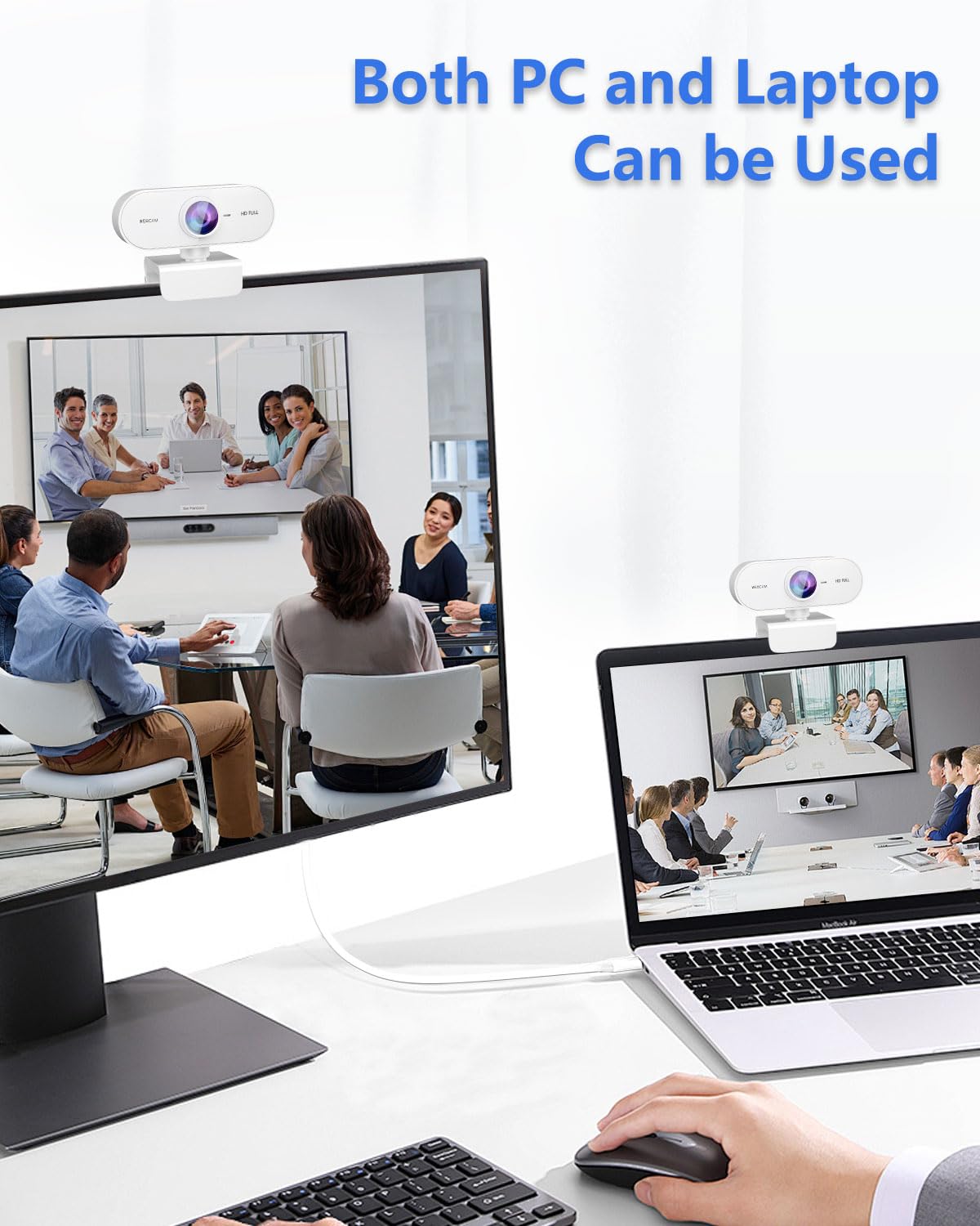 1080P HD Webcam with Microphone for PC Mac Laptops YouTube