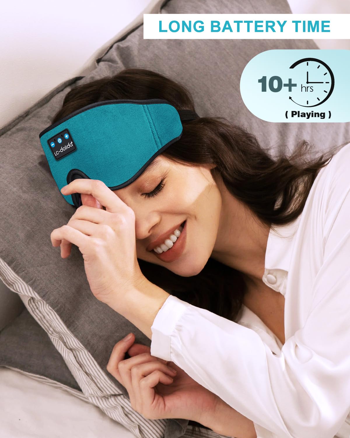 Sleep Headphones Bluetooth Eye Mask for Side Sleepers