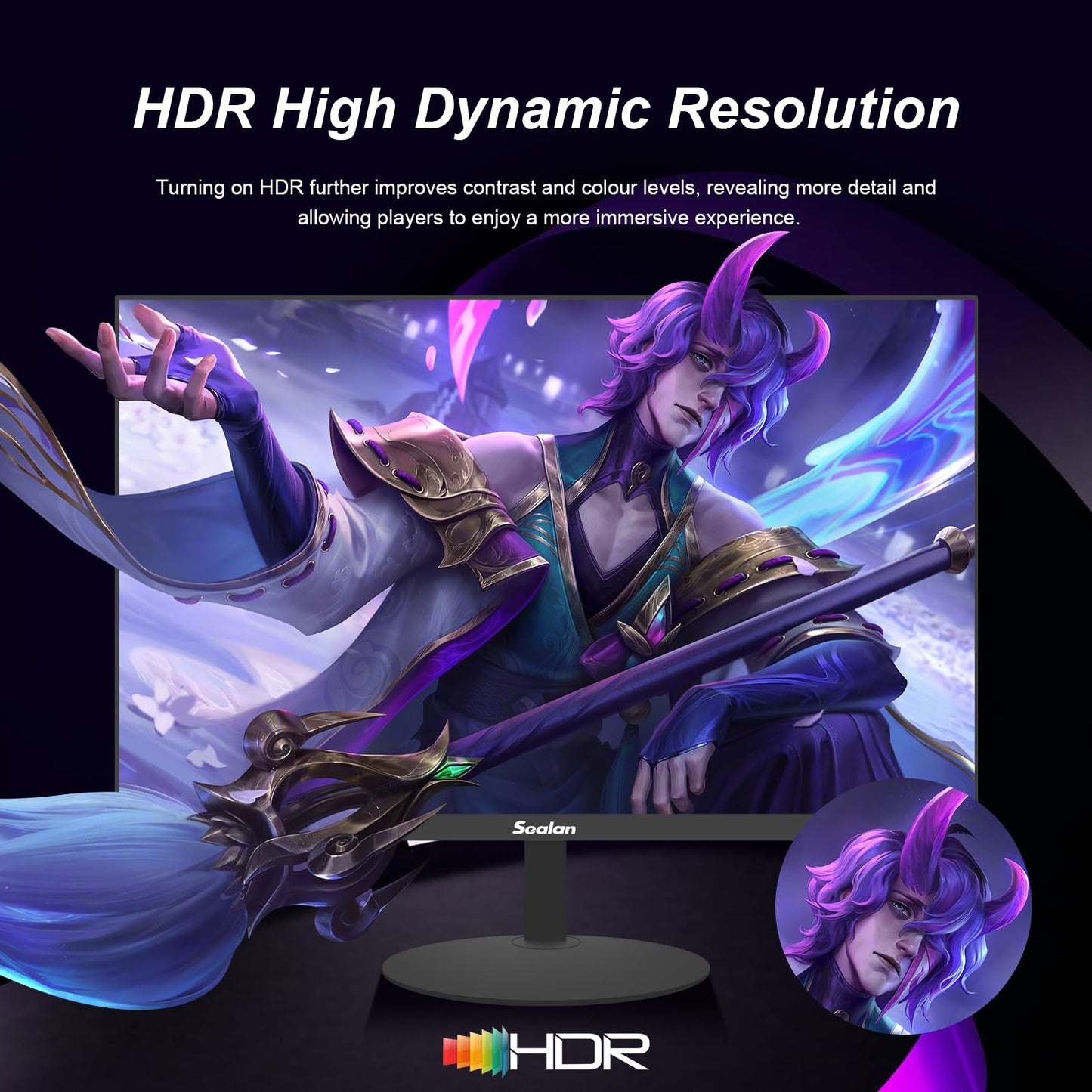 27 Inch IPS Gaming Monitor 100Hz Frameless 1080P HDMI