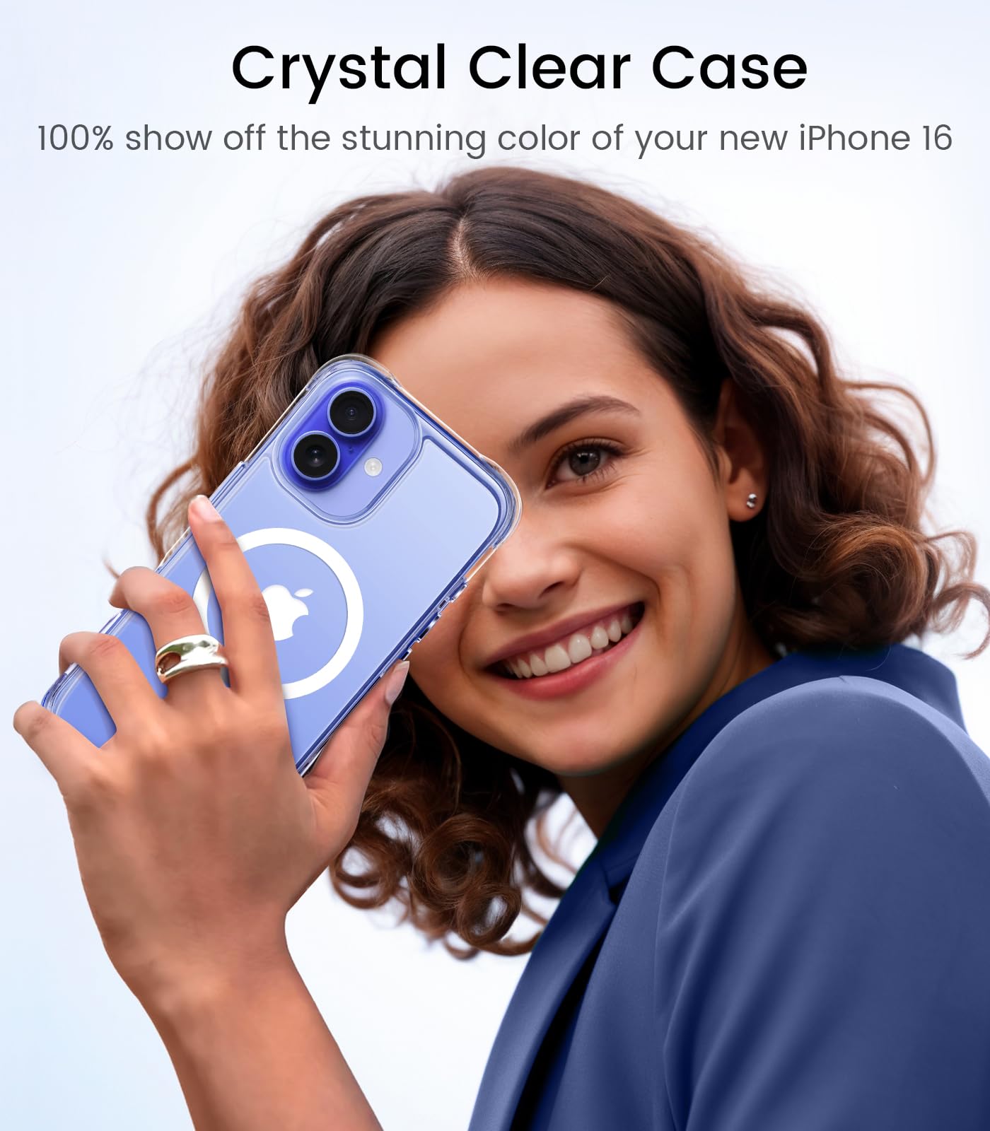 Mkeke Clear Case for iPhone 17 Pro Max Shockproof Bumper