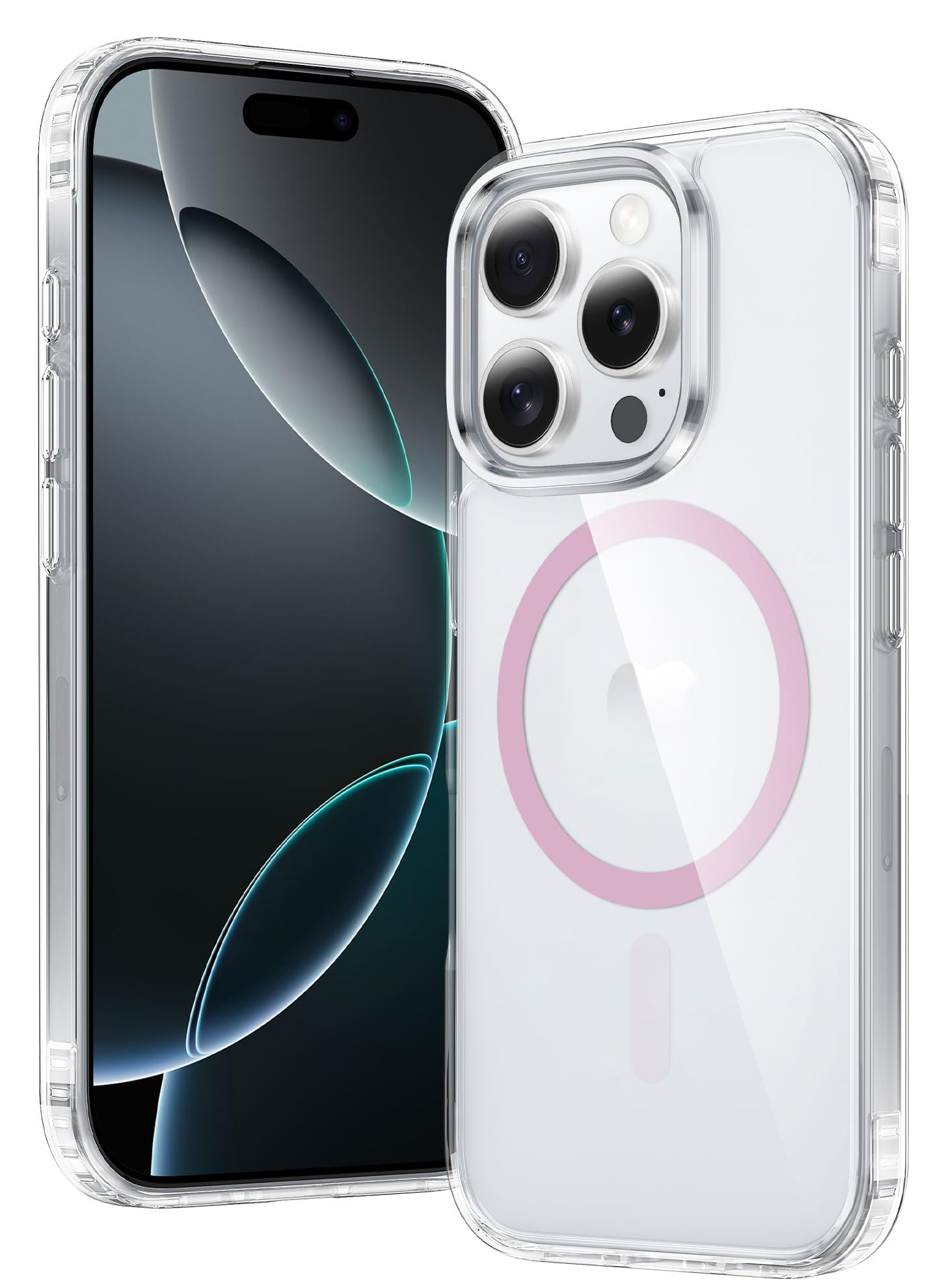 FNTCASE Clear Case For iPhone 17 Pro Max Screen Protector