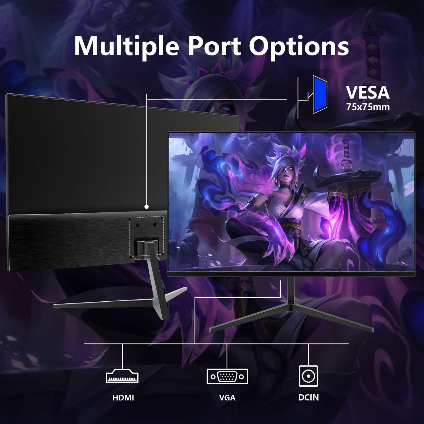 27 Inch IPS Gaming Monitor 100Hz Frameless 1080P HDMI