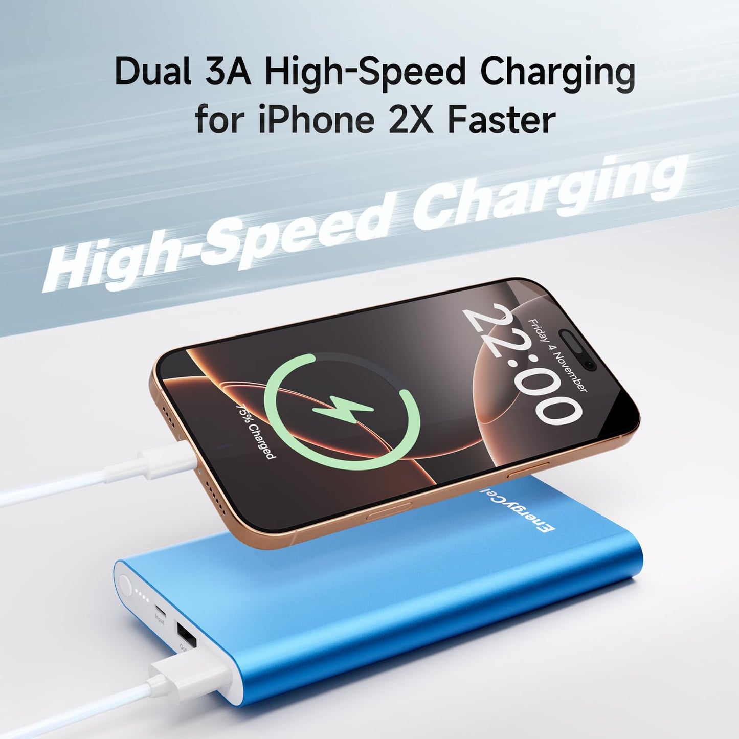 Pilot 4GS 12000mAh Dual 3A iPhone Fast Charging Power Bank