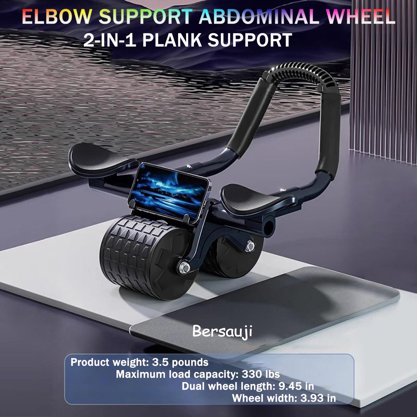 2025 Ab Roller Wheel With Knee Mat And Timer For Ab Workouts