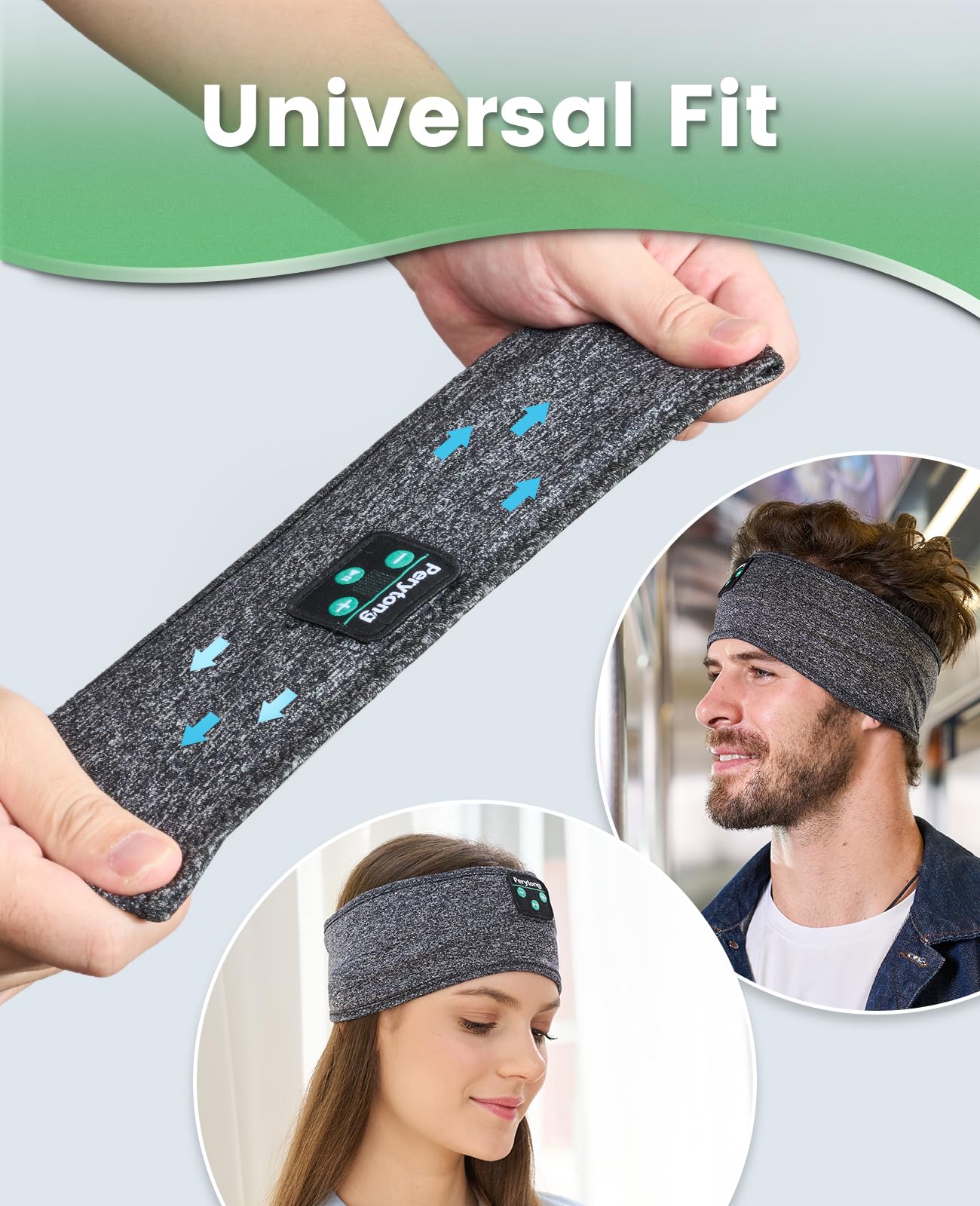 Perytong Sleep Headphones Wireless Bluetooth Headband