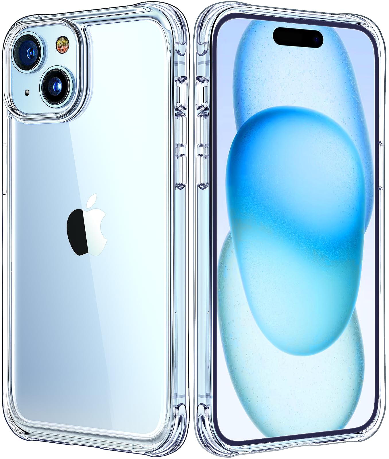 Mkeke Clear Case for iPhone 17 Pro Max Shockproof Bumper