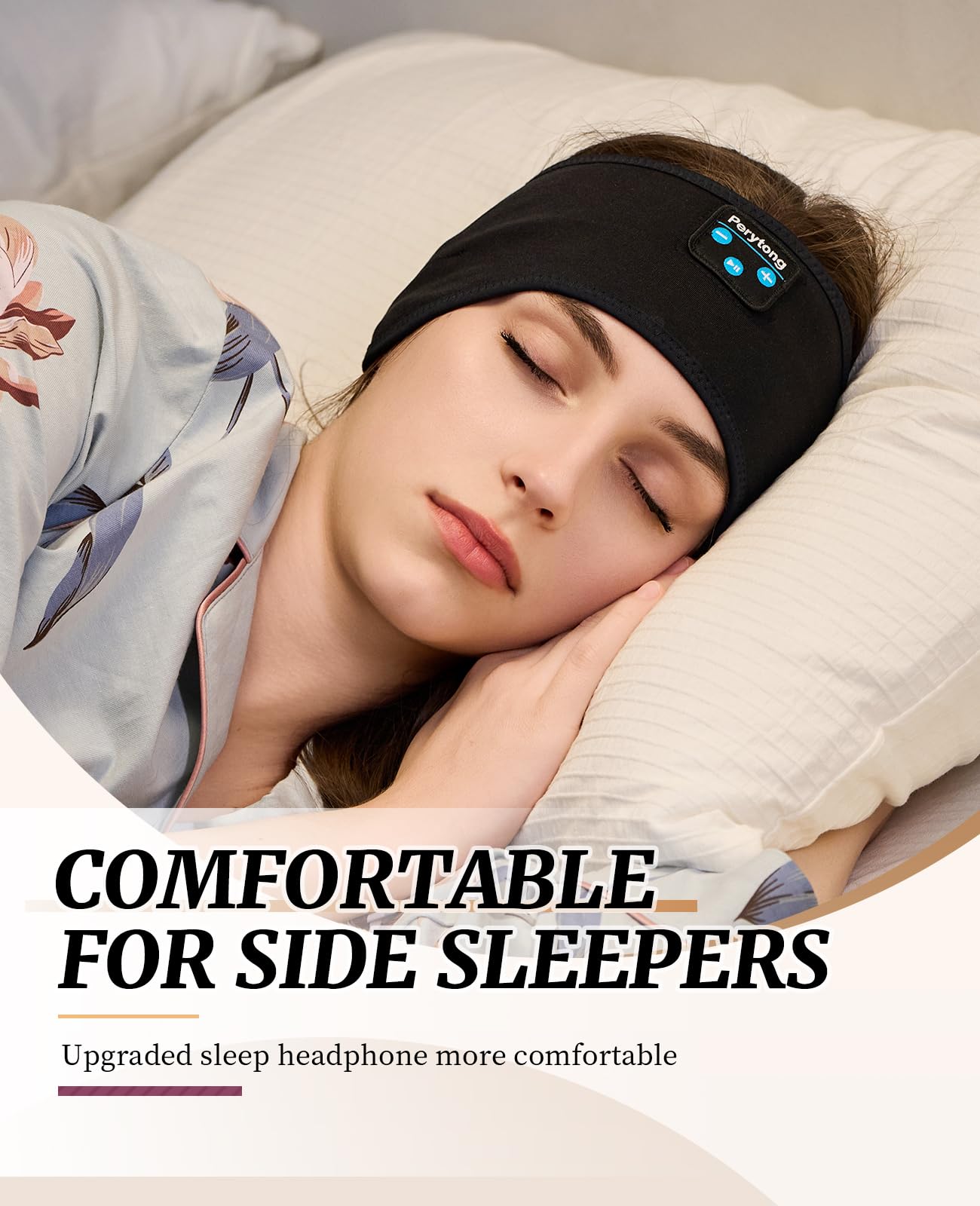Perytong Sleep Headphones Wireless Bluetooth Headband