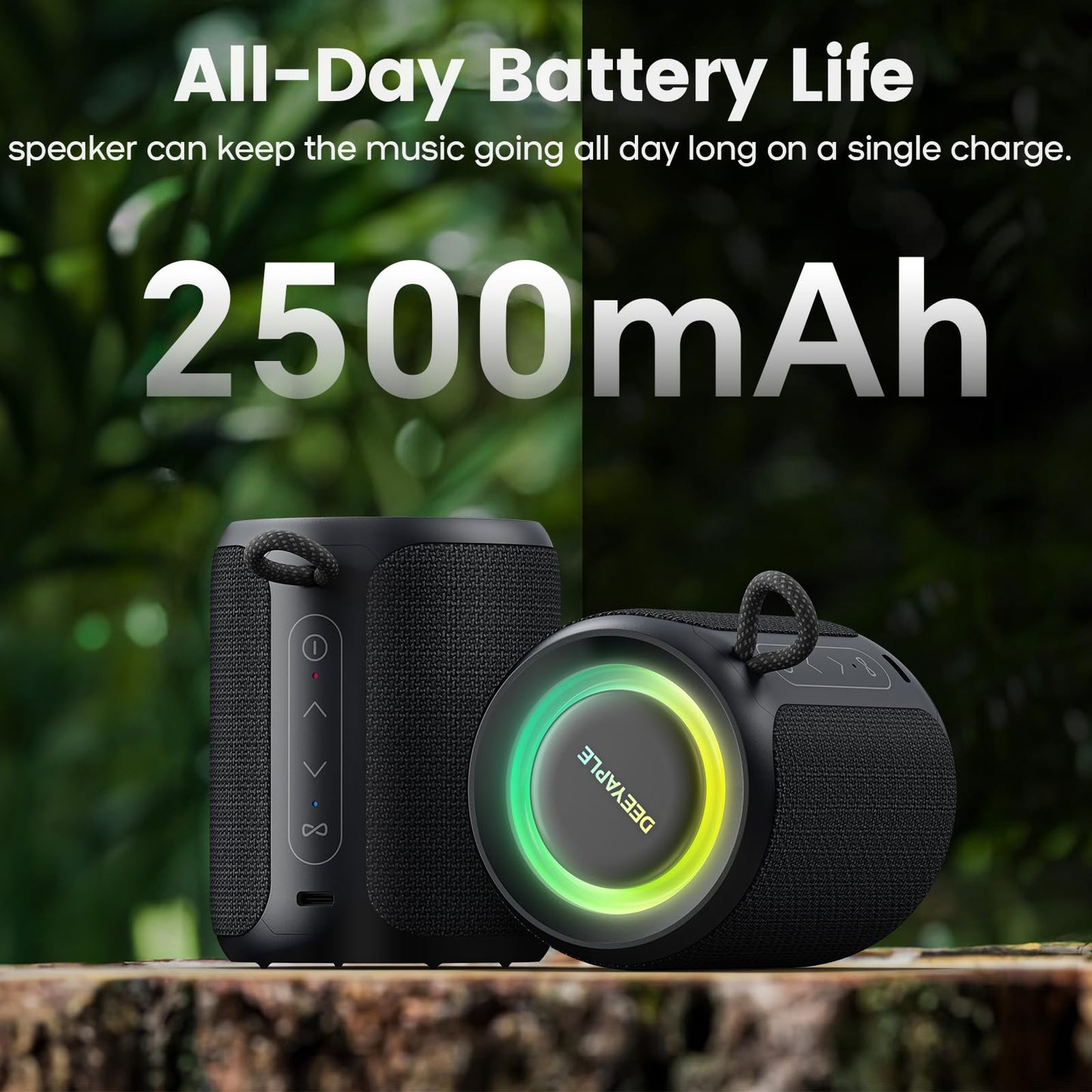 Bluetooth Speaker Waterproof IP67 15W Stereo Sound 2500mAh