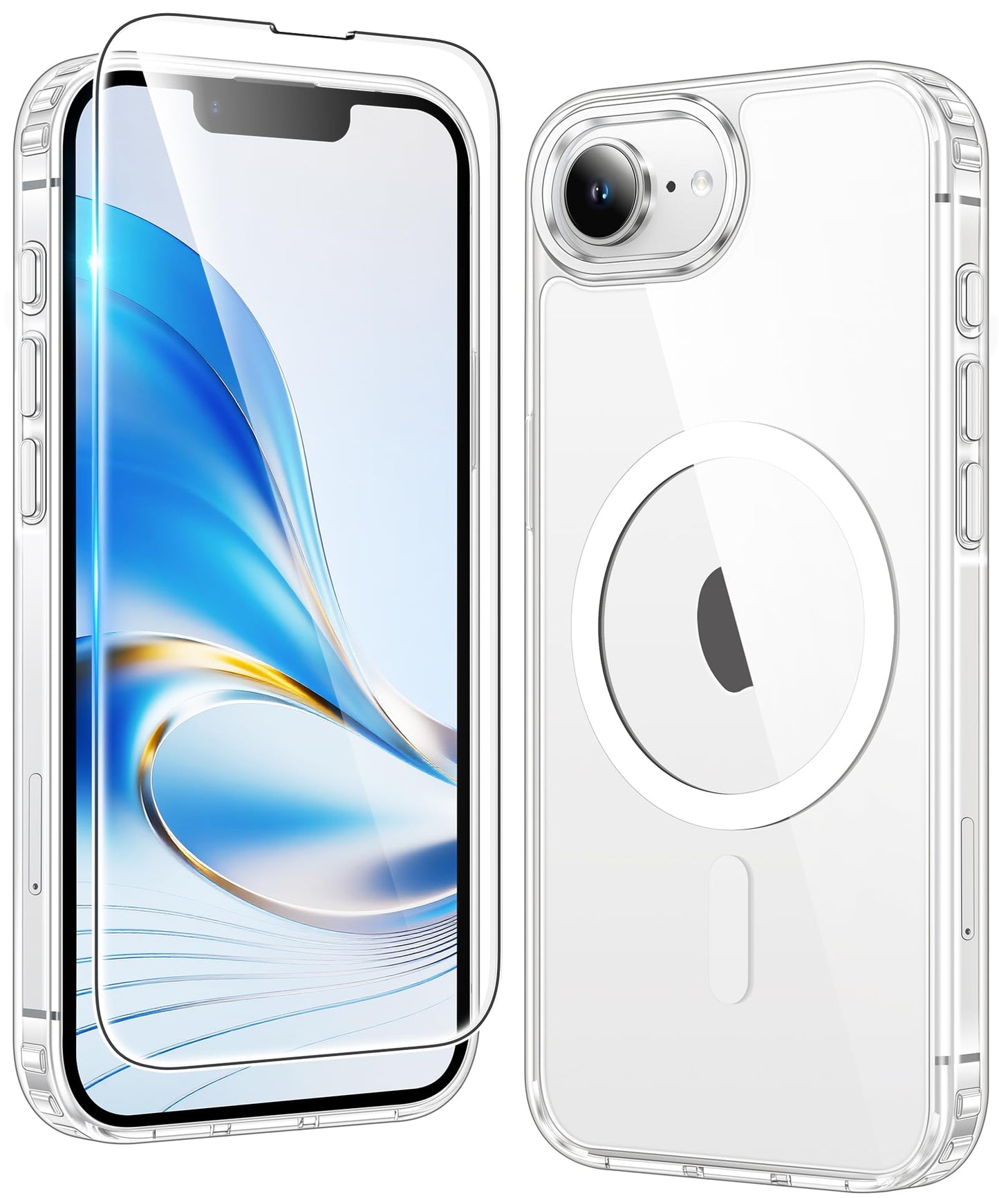 FNTCASE Clear Case For iPhone 17 Pro Max Screen Protector