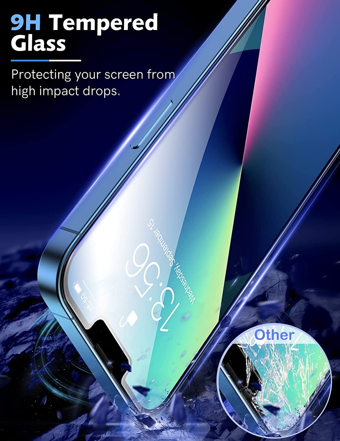 LK 2 Tempered Glass Screen Protector For iPhone 17 Pro Max