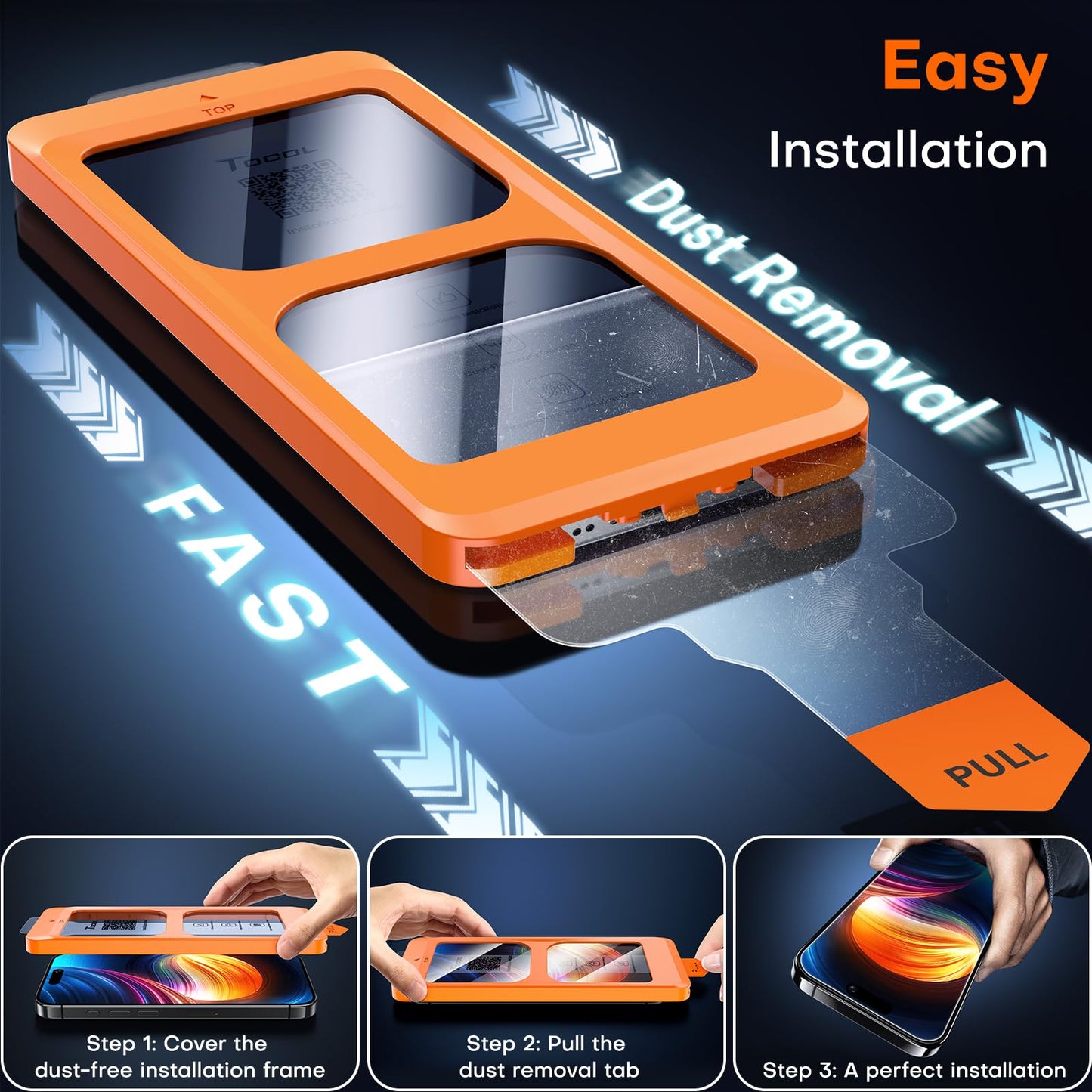 TOCOL iPhone 17 Pro Max Screen Protector 6.9 Inch Glass