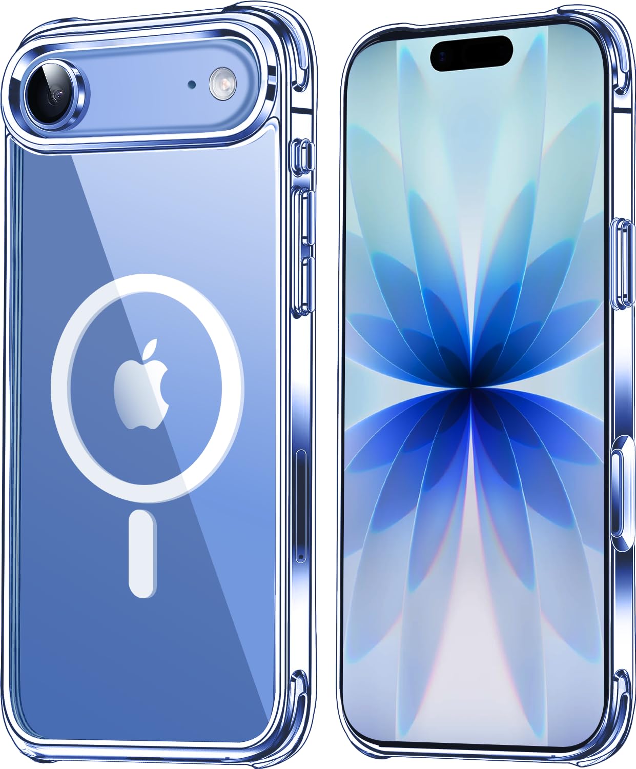 Mkeke Clear Case for iPhone 17 Pro Max Shockproof Bumper