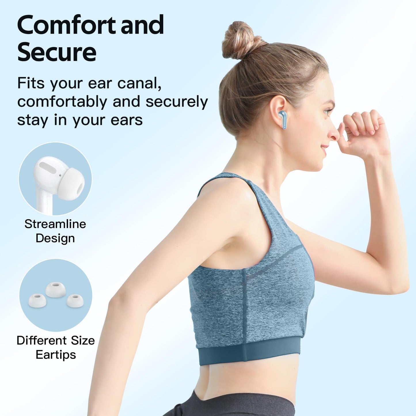 Tagry Bluetooth Earbuds True Wireless LED Power Display Case