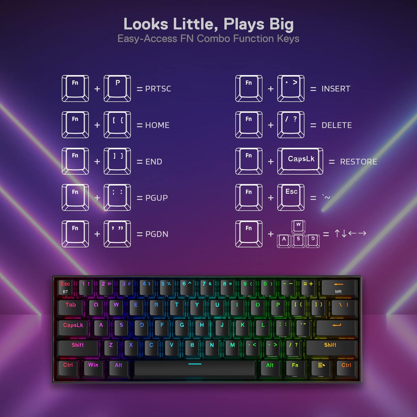Redragon K530 Pro Wireless RGB Mechanical Keyboard