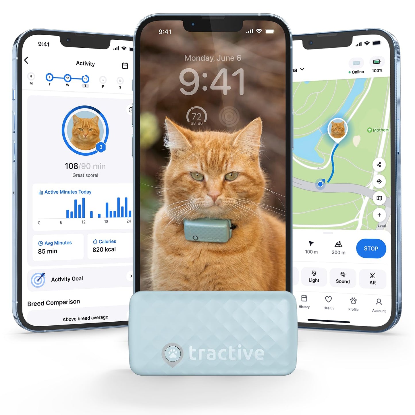 Tractive Smart Cat GPS Tracker with Real Time Monitoring