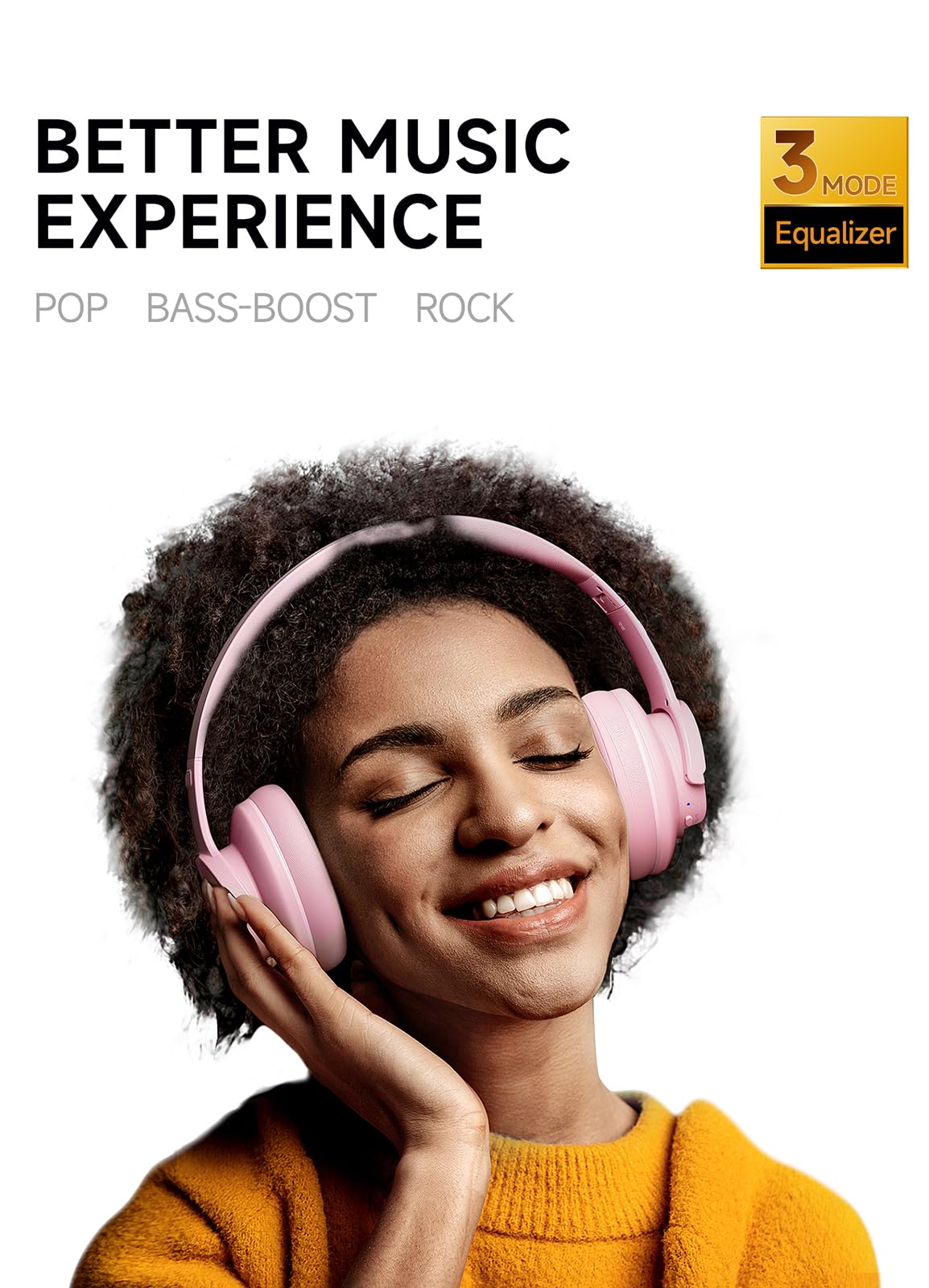Picun B8 Bluetooth Headphones 120H Playtime With 3 EQ Modes