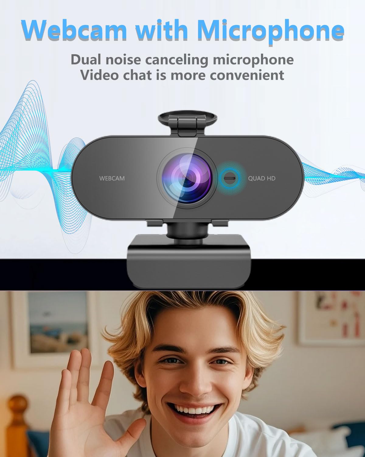 1080P HD Webcam with Microphone for PC Mac Laptops YouTube