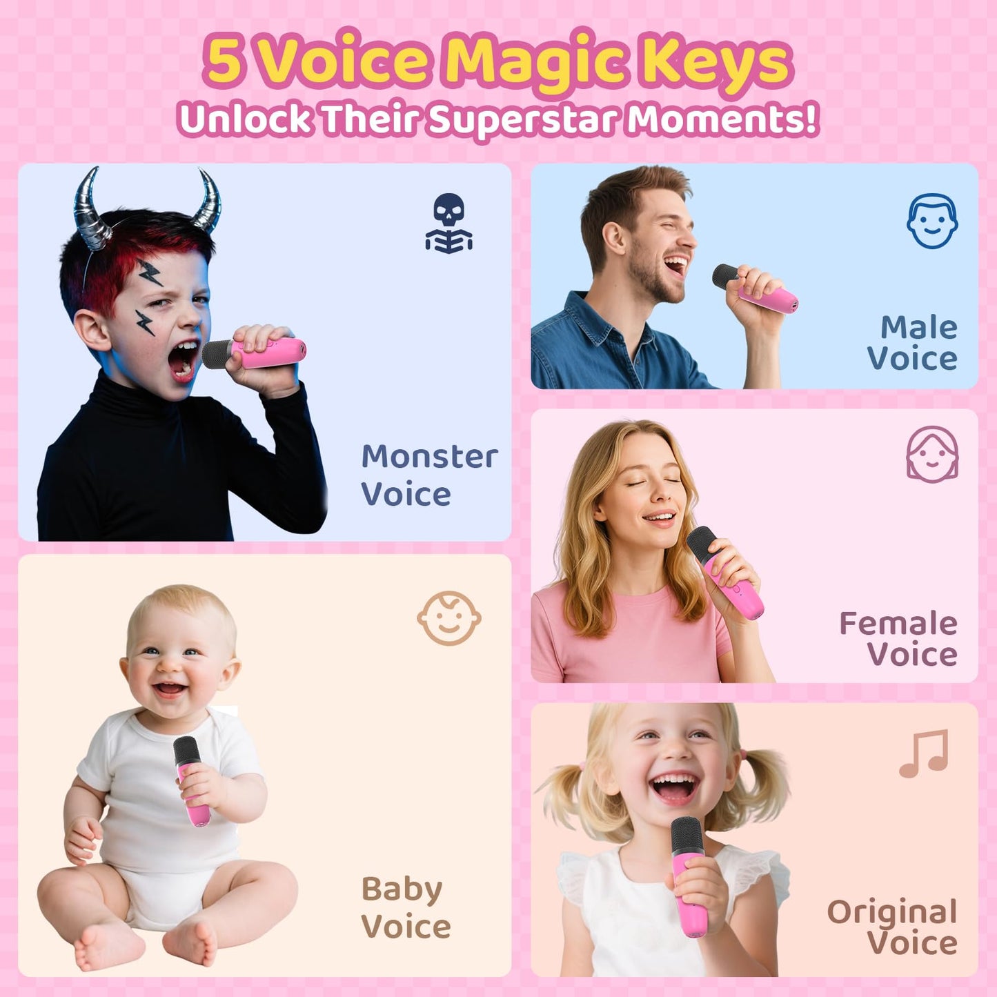 Karaoke Machine For Kids All In One Microphone Toys Gift