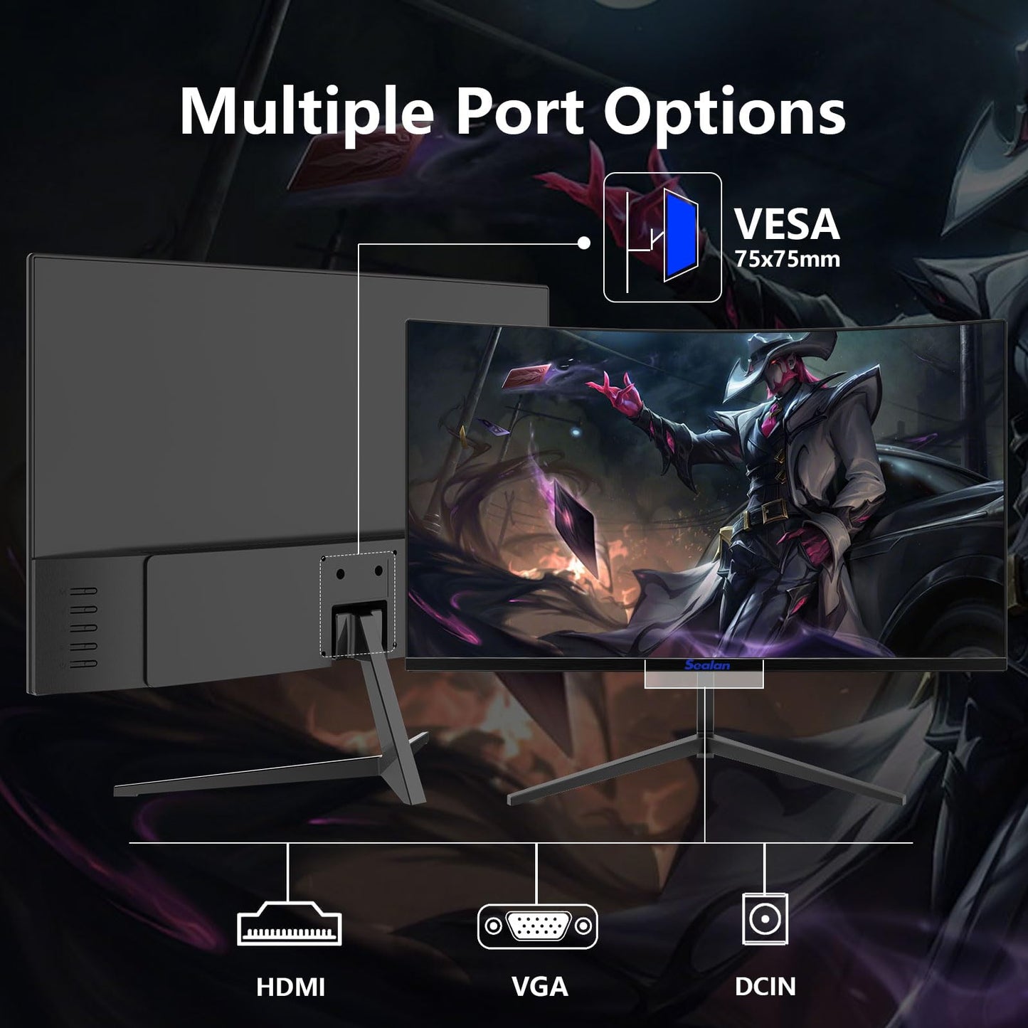 27 Inch IPS Gaming Monitor 100Hz Frameless 1080P HDMI