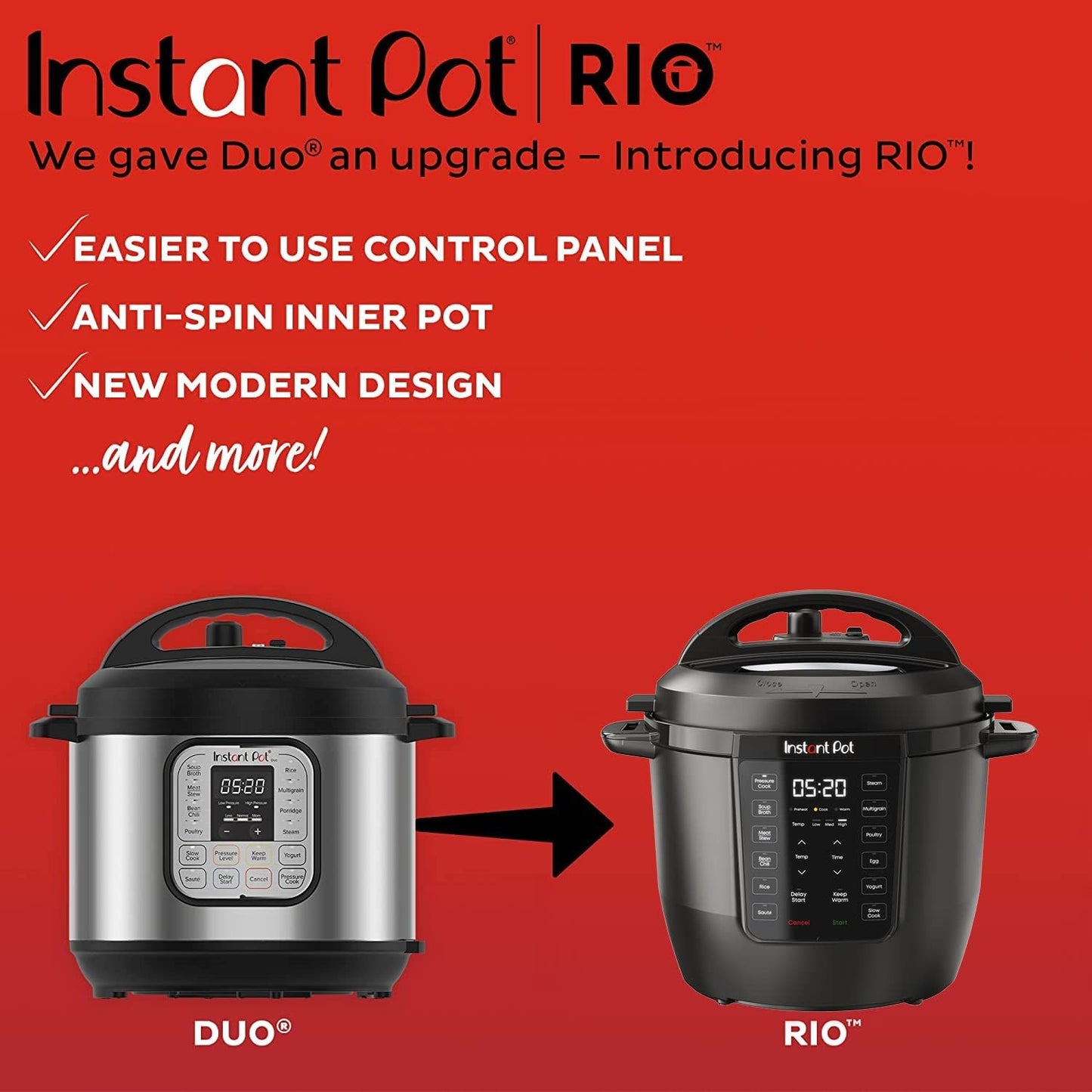 Instant Pot RIO 7-in-1 Multi Cooker for Easy Cooking