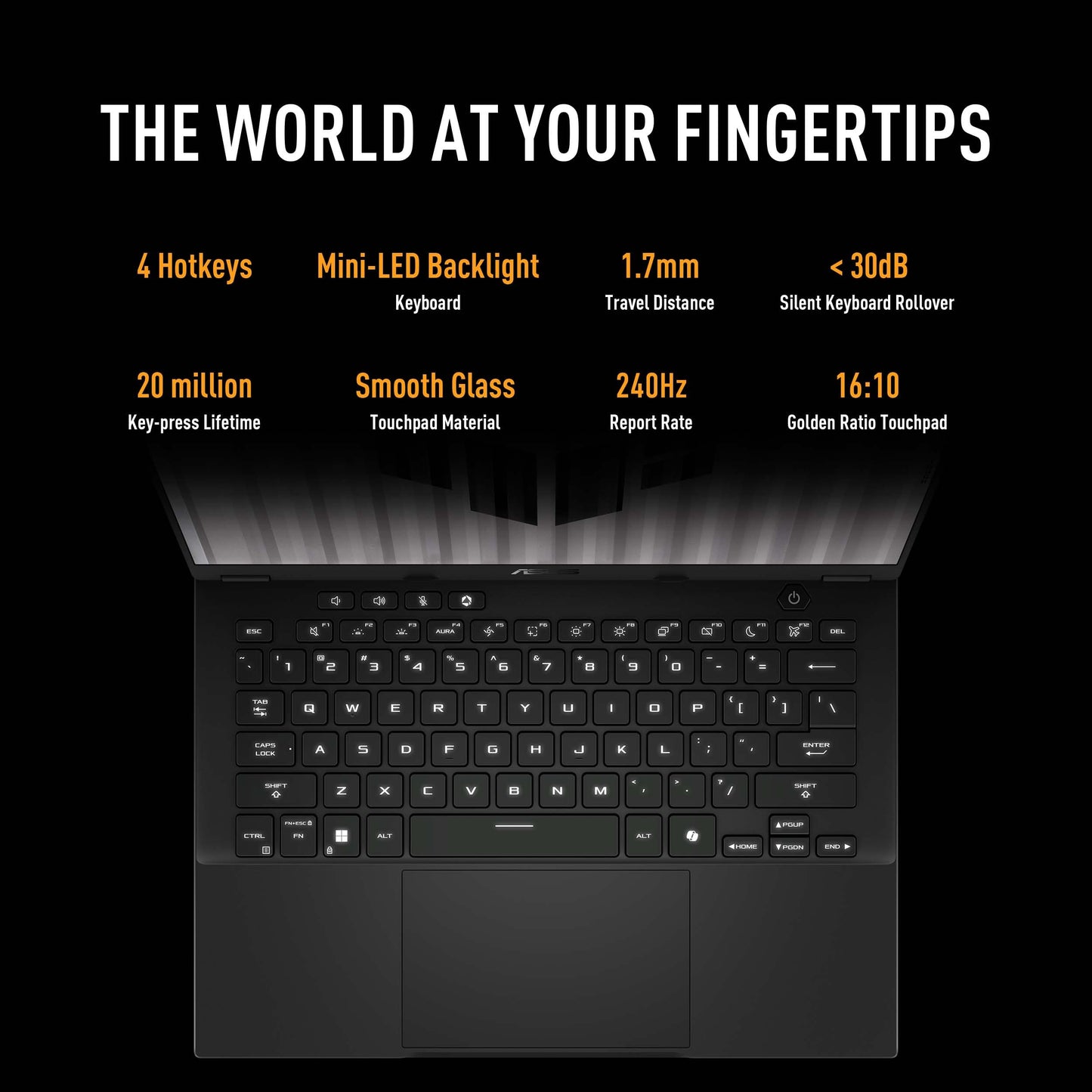 ASUS TUF Gaming A14 Laptop with High Performance Display