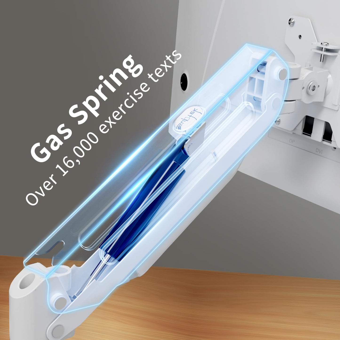 Suptek Gas Spring Monitor Arm Desk Mount Fits 17 to 32 Inch
