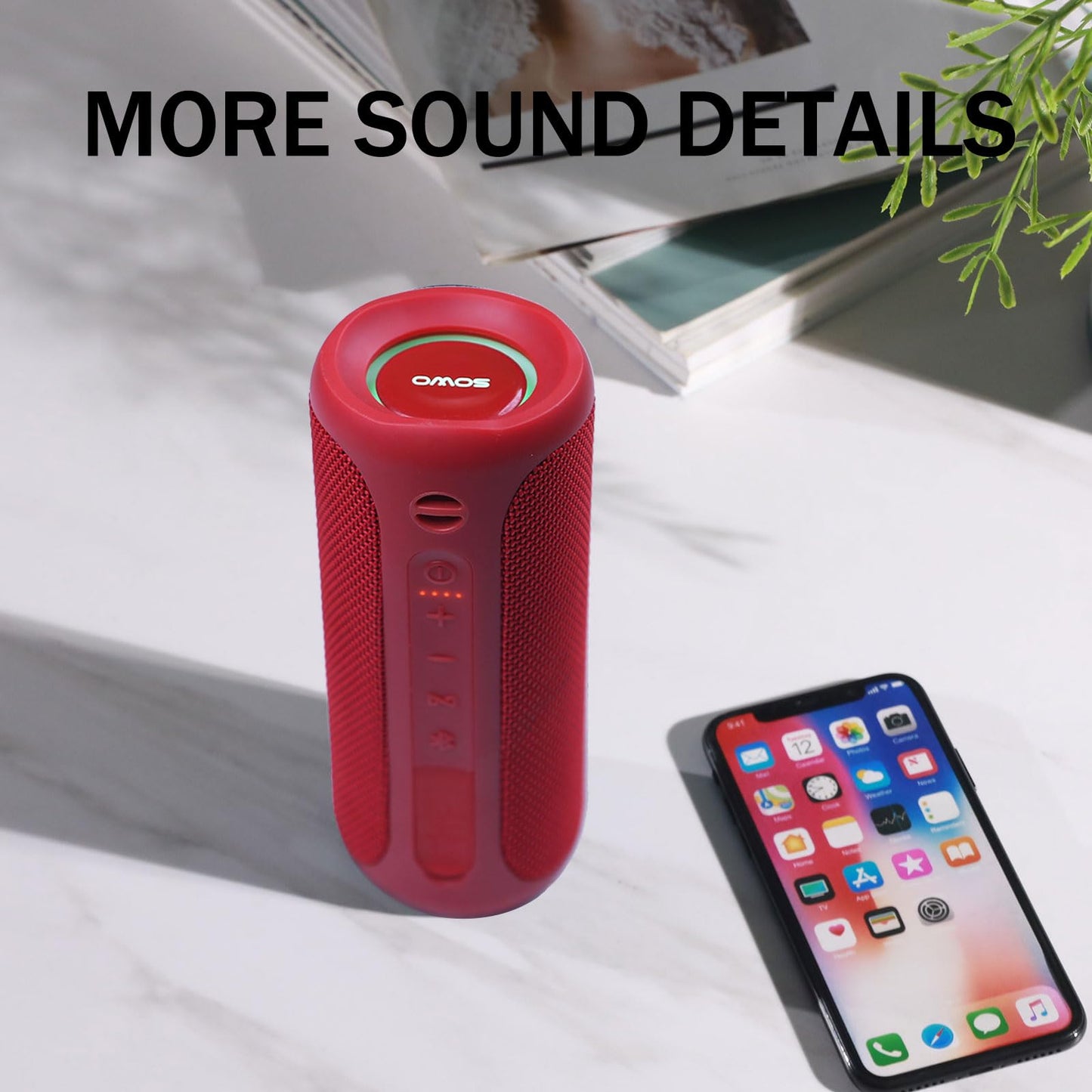 Wireless Portable Speaker IPX7 Waterproof 25W Stereo Sound