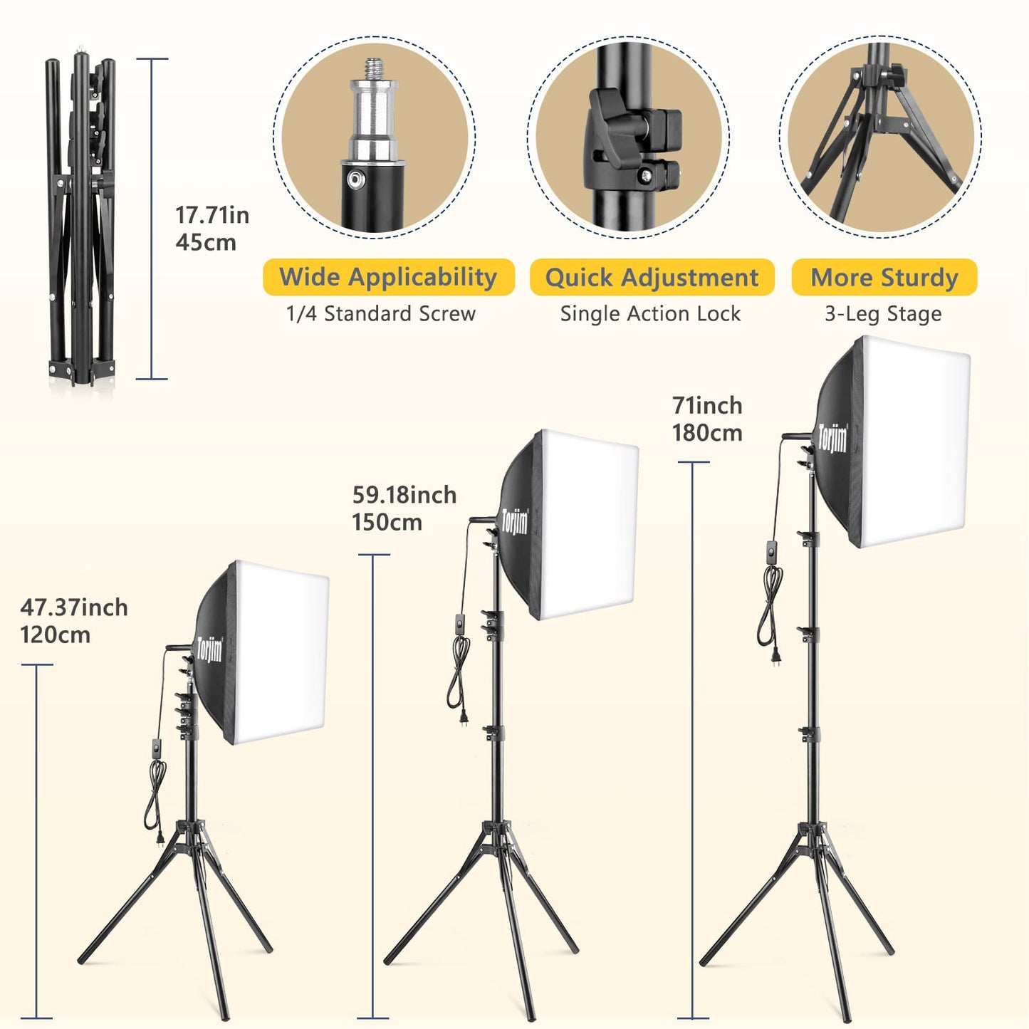 Professional Softbox Lighting Kit for Photography and Video