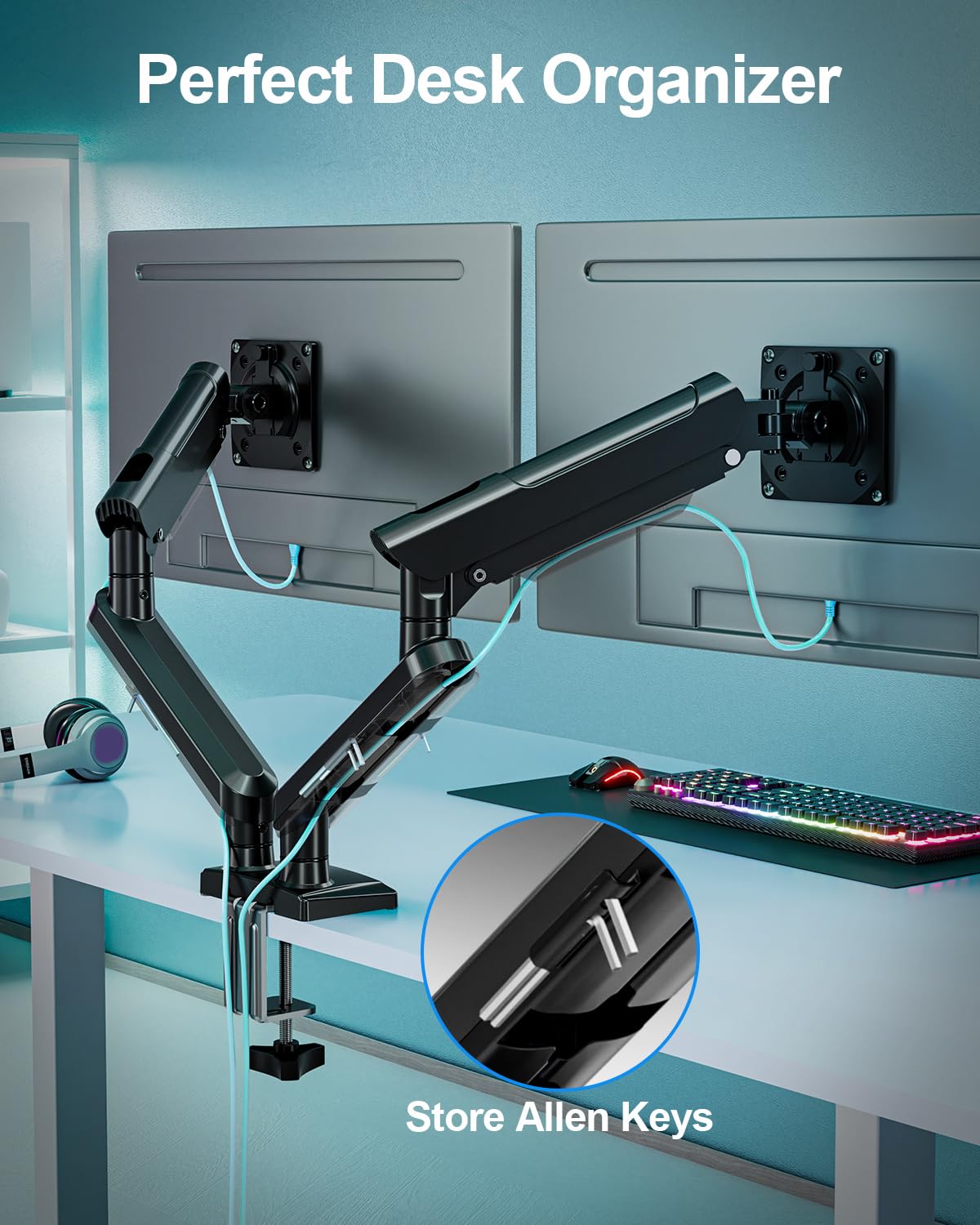 Freelift Pro Monitor Desk Mount 13-32 Inch Gas Spring Arm