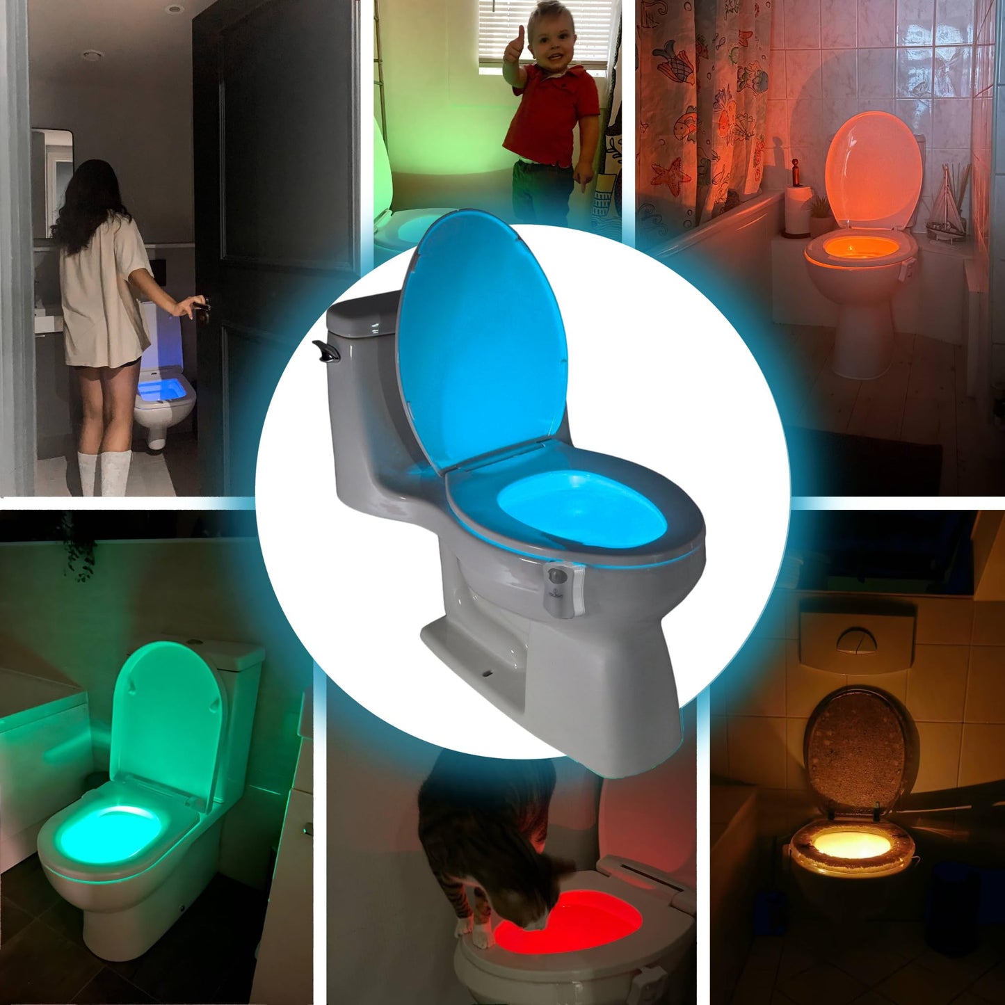 ToiLight Toilet Night Light Motion Sensor Gadget Gift