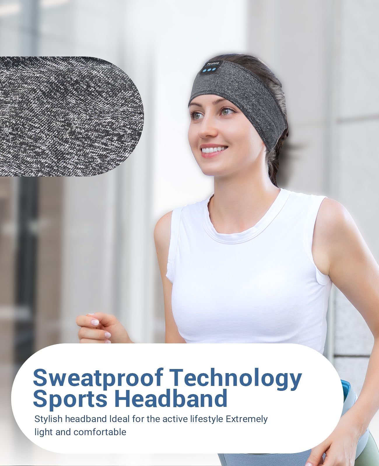 Perytong Sleep Headphones Wireless Bluetooth Headband