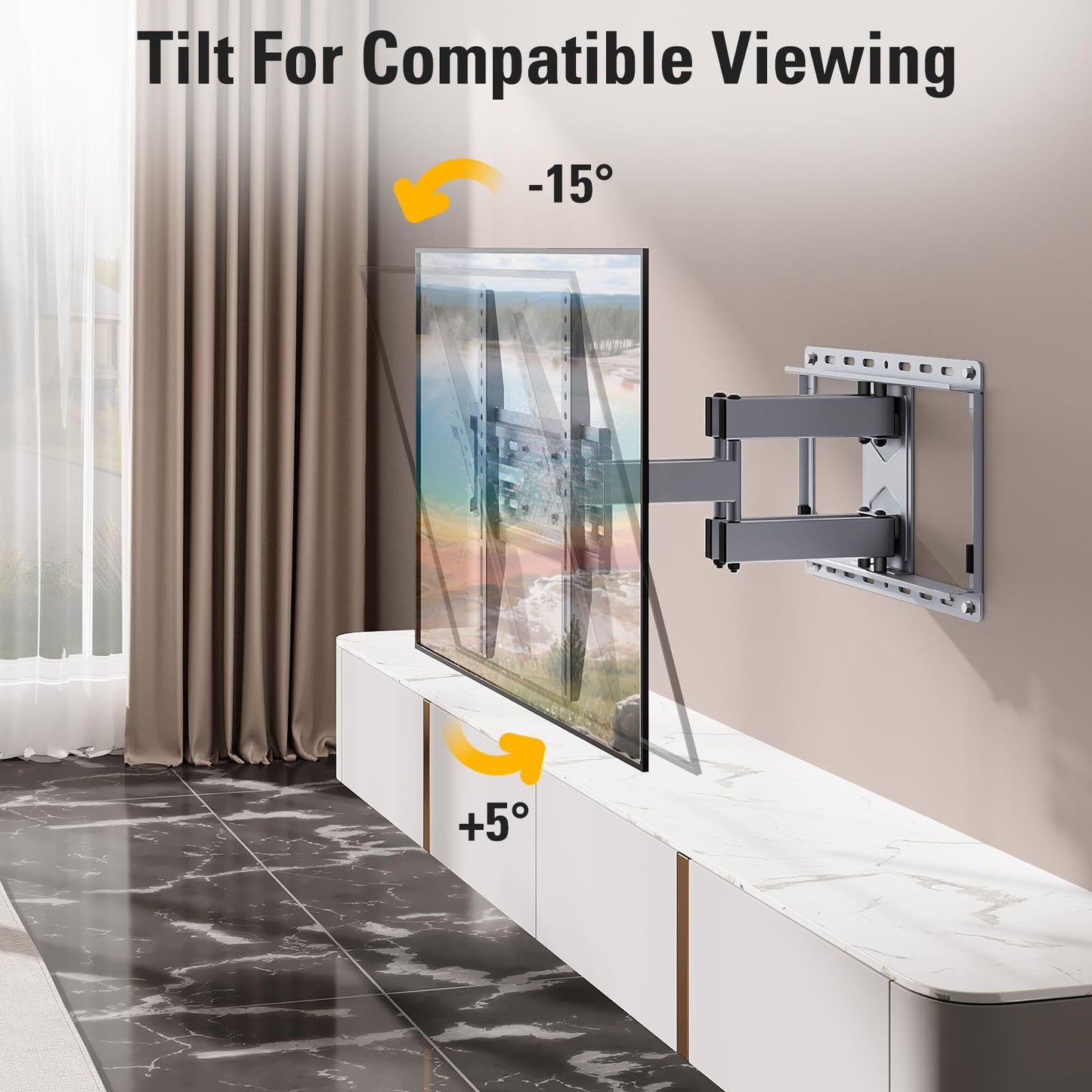 Mounting Dream Full Motion TV Wall Mount 32 To 65 In MD2380