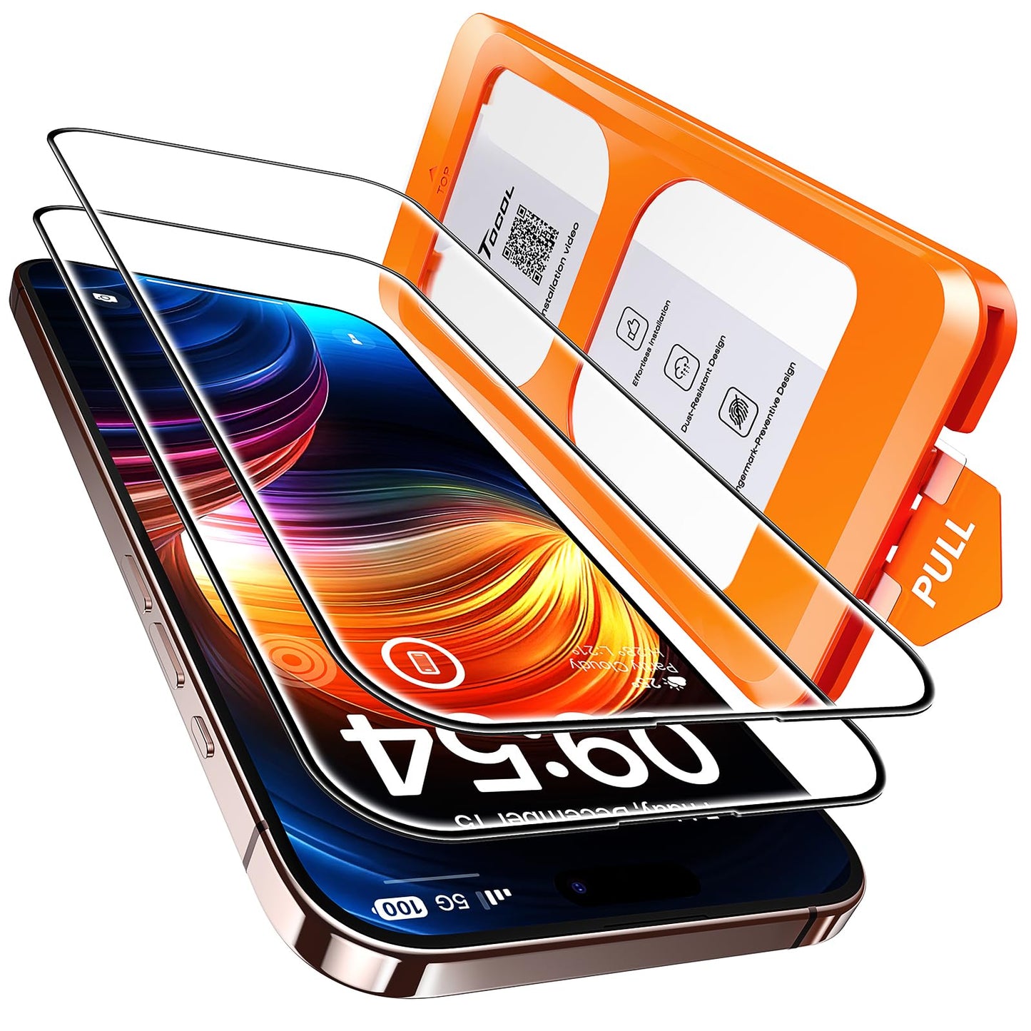 TOCOL iPhone 17 Pro Max Screen Protector 6.9 Inch Glass