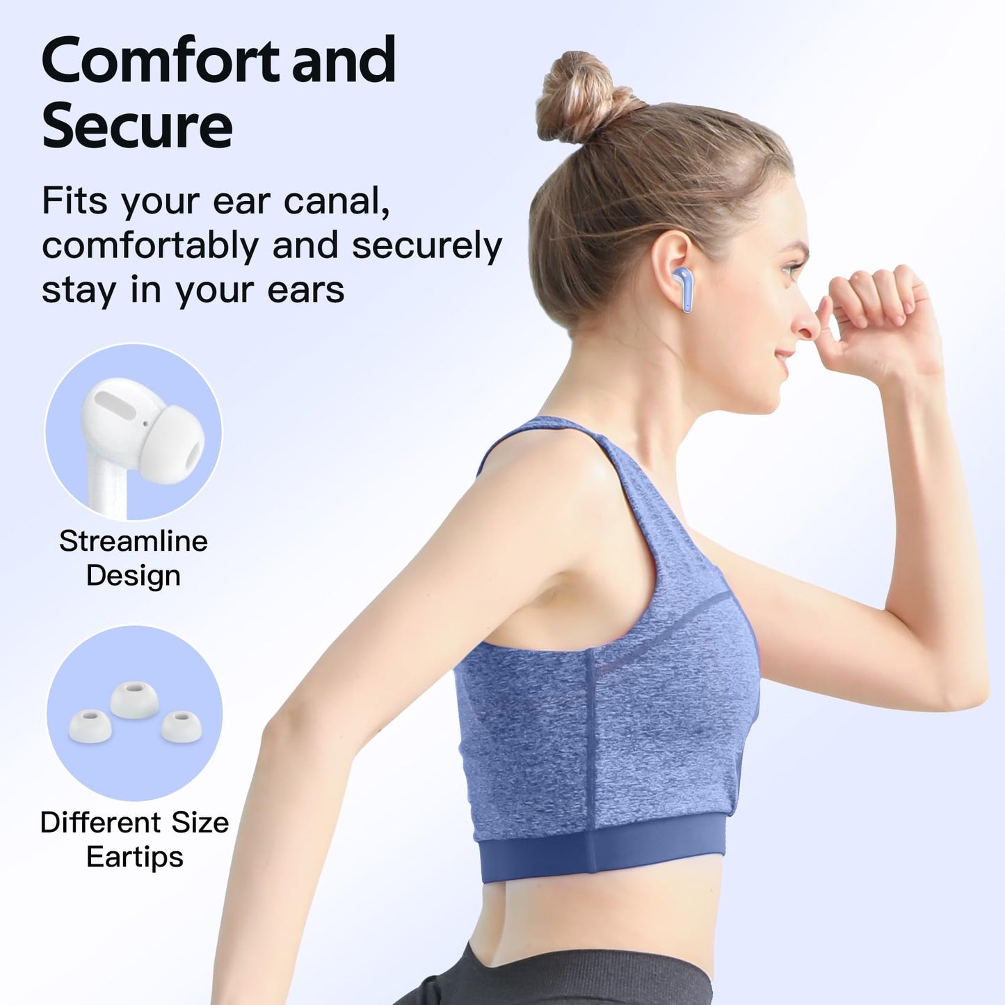 Tagry Bluetooth Earbuds True Wireless LED Power Display Case