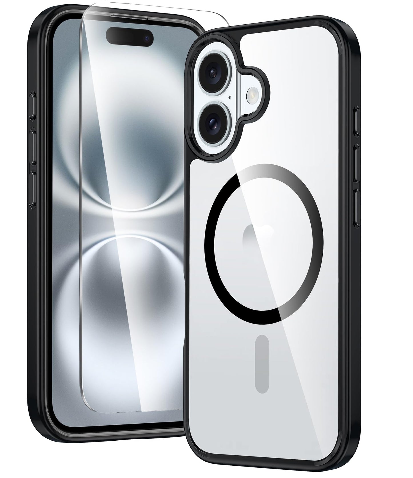FNTCASE Clear Case For iPhone 17 Pro Max Screen Protector