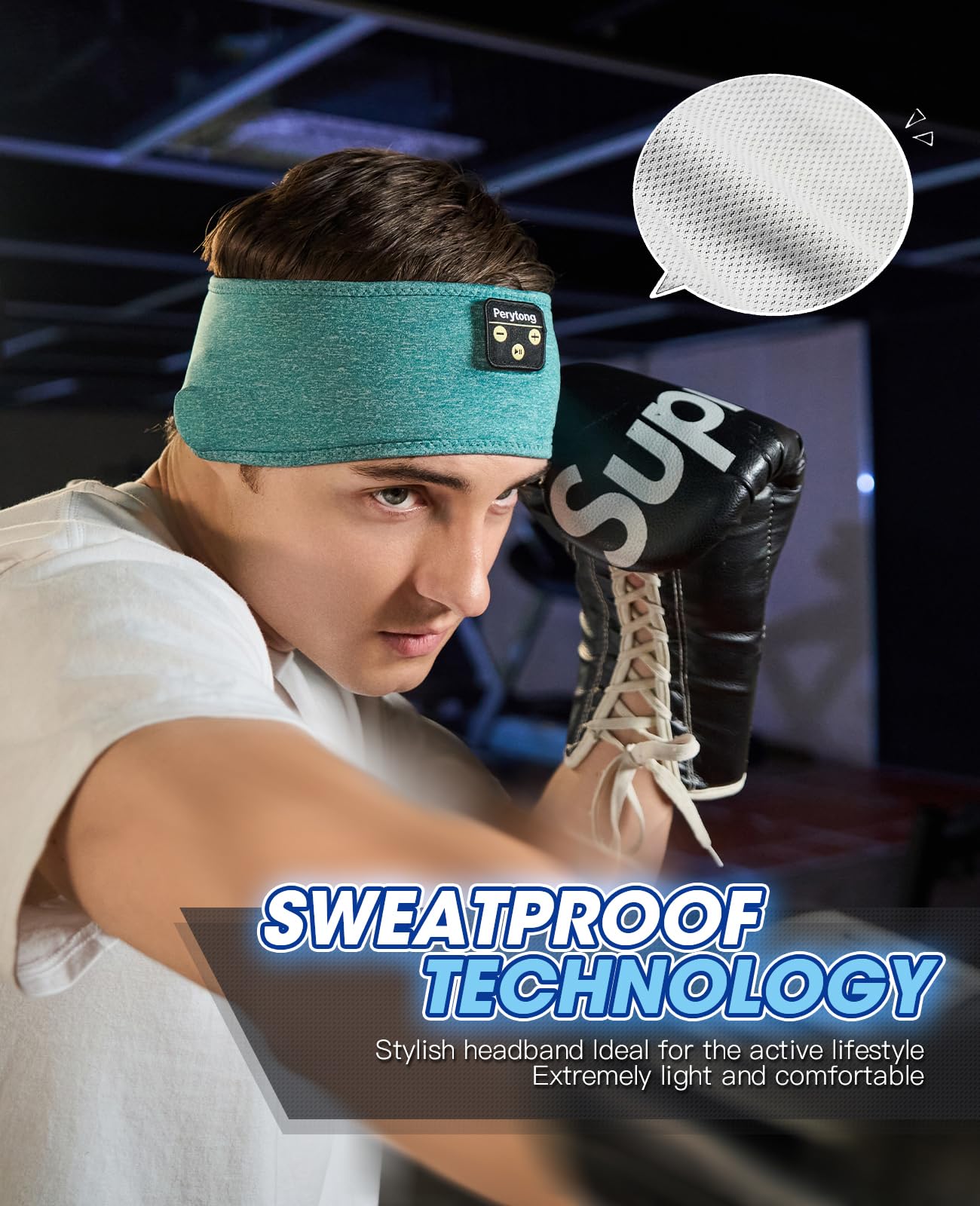 Perytong Sleep Headphones Wireless Bluetooth Headband