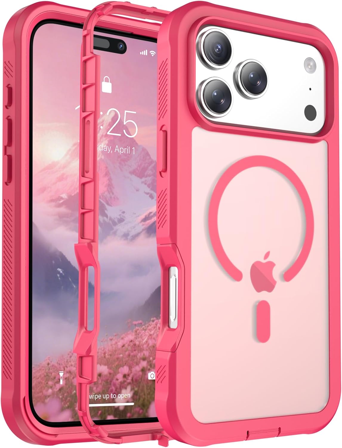 Rose 6.5 Inch iPhone Air MagSafe Case Heavy Duty Shield