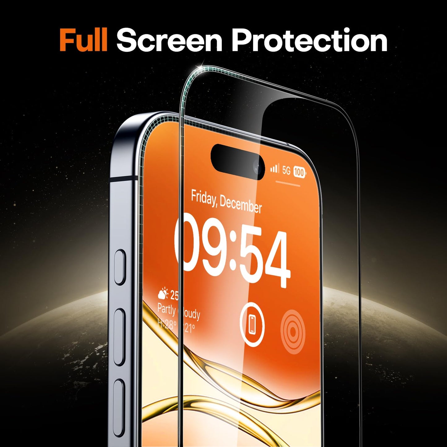 TOCOL iPhone 17 Pro Max Screen Protector 6.9 Inch Glass