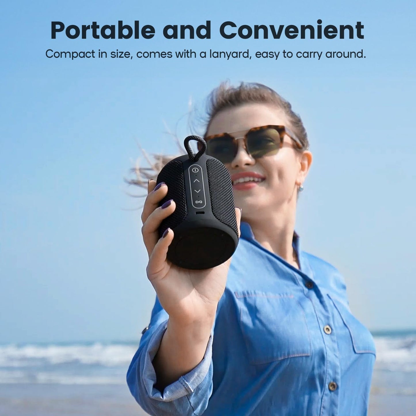 Bluetooth Speaker Waterproof IP67 15W Stereo Sound 2500mAh