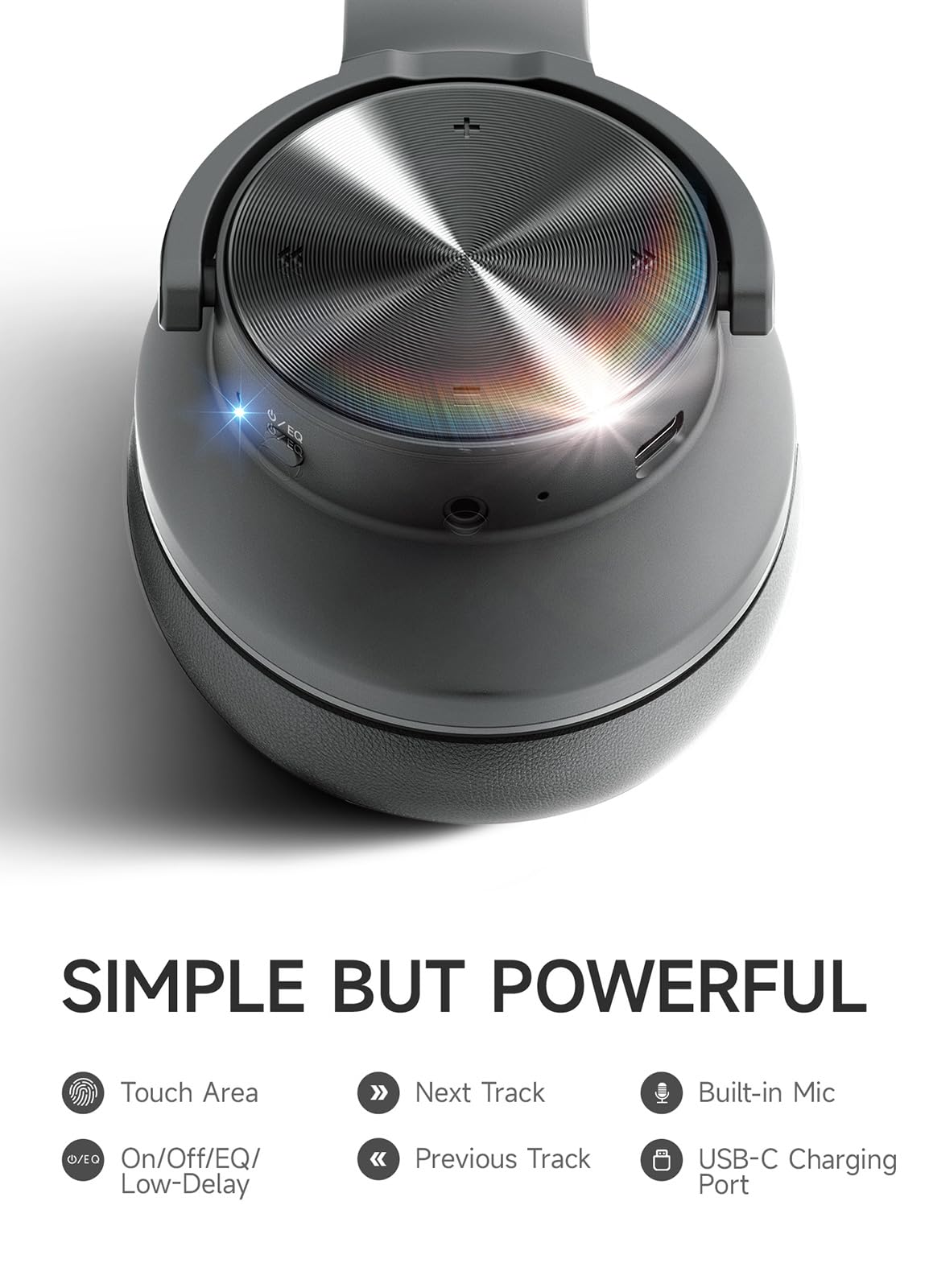 Picun B8 Bluetooth Headphones 120H Playtime With 3 EQ Modes